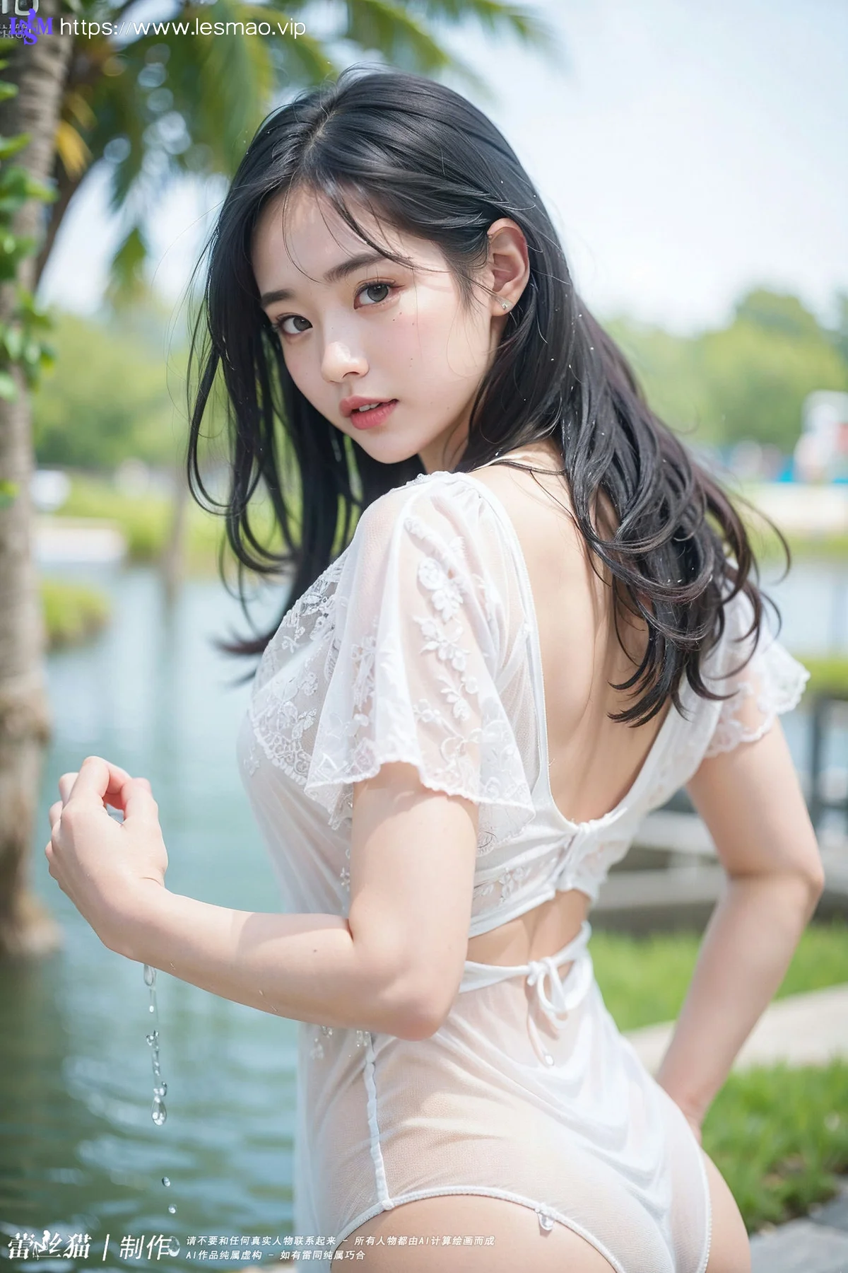 AIG  No.018 湿身美少女丰满翘臀 - 8