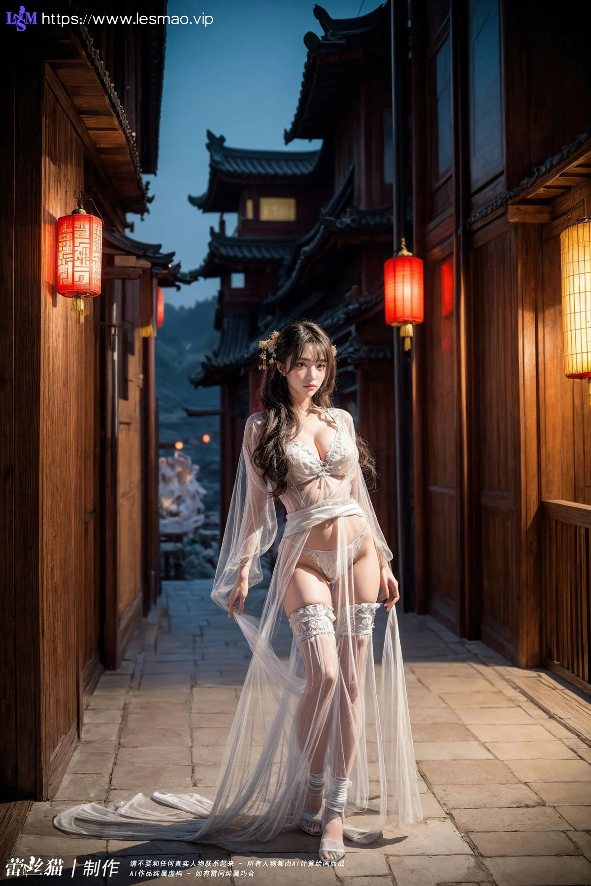 AIG  No.060 古典透视纱裙美女 - 6