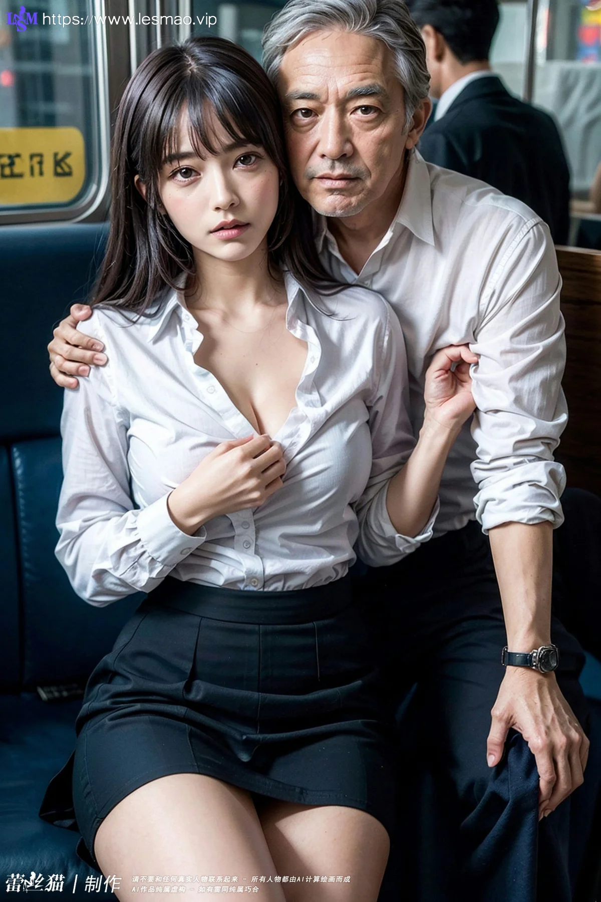 AIG  No.061 贪恋电车少女的大爷 - 5