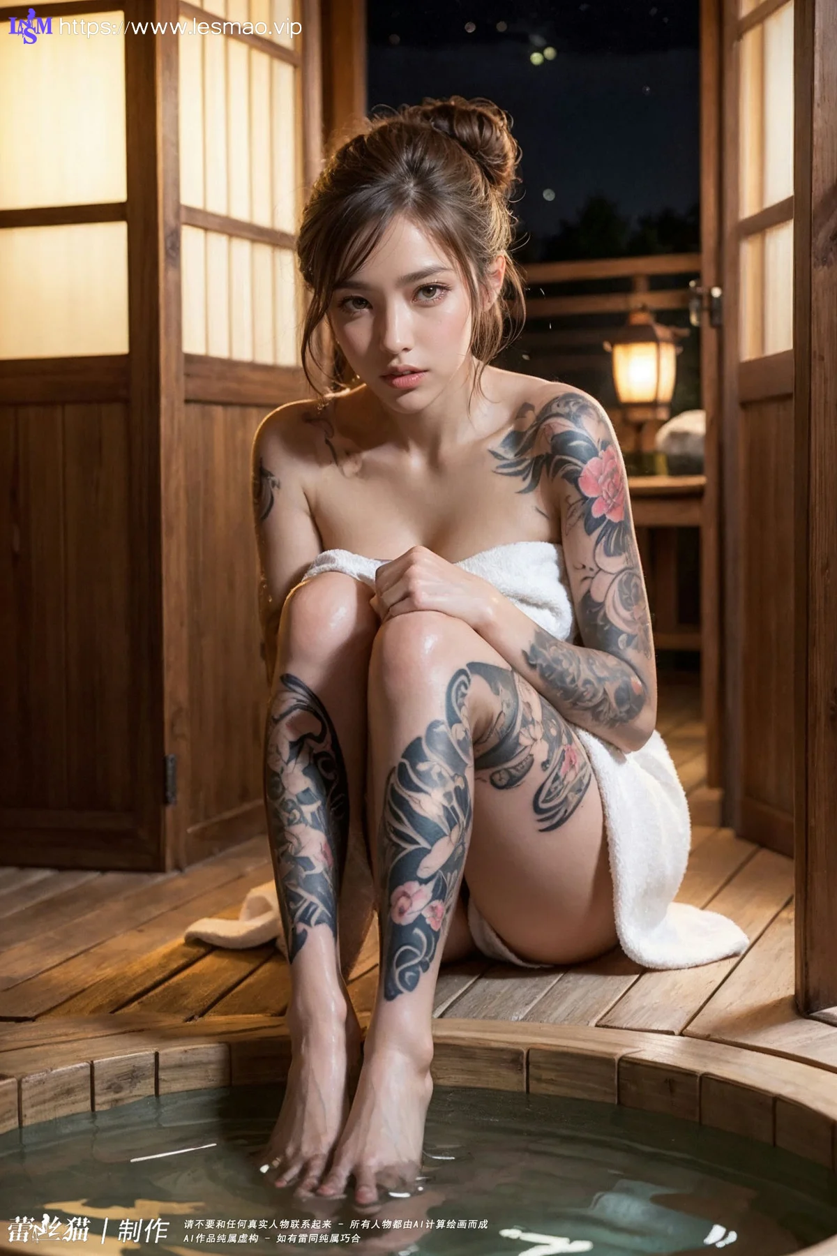 AIG  No.063 爱泡温泉的纹身辣妹 - 5