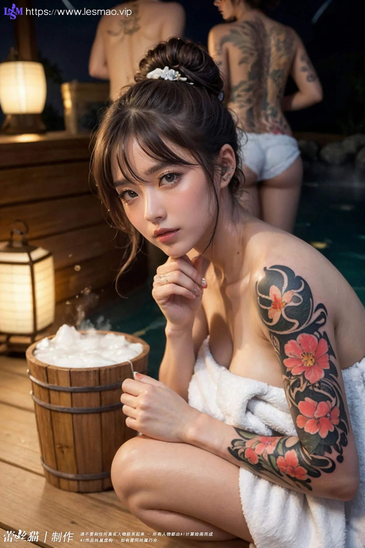 AIG  No.063 爱泡温泉的纹身辣妹 - 6