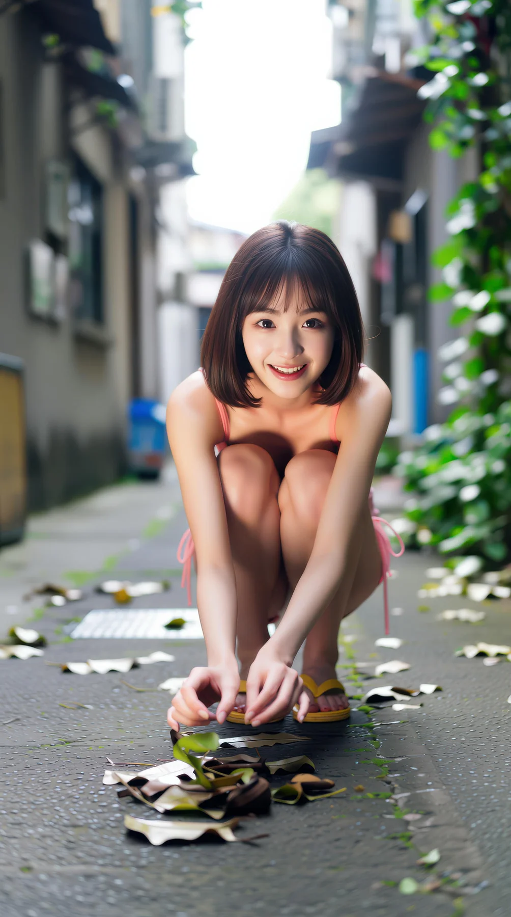 AIG  No.103 小乔不乔 短发活力少女粉嫩短裙 - 10