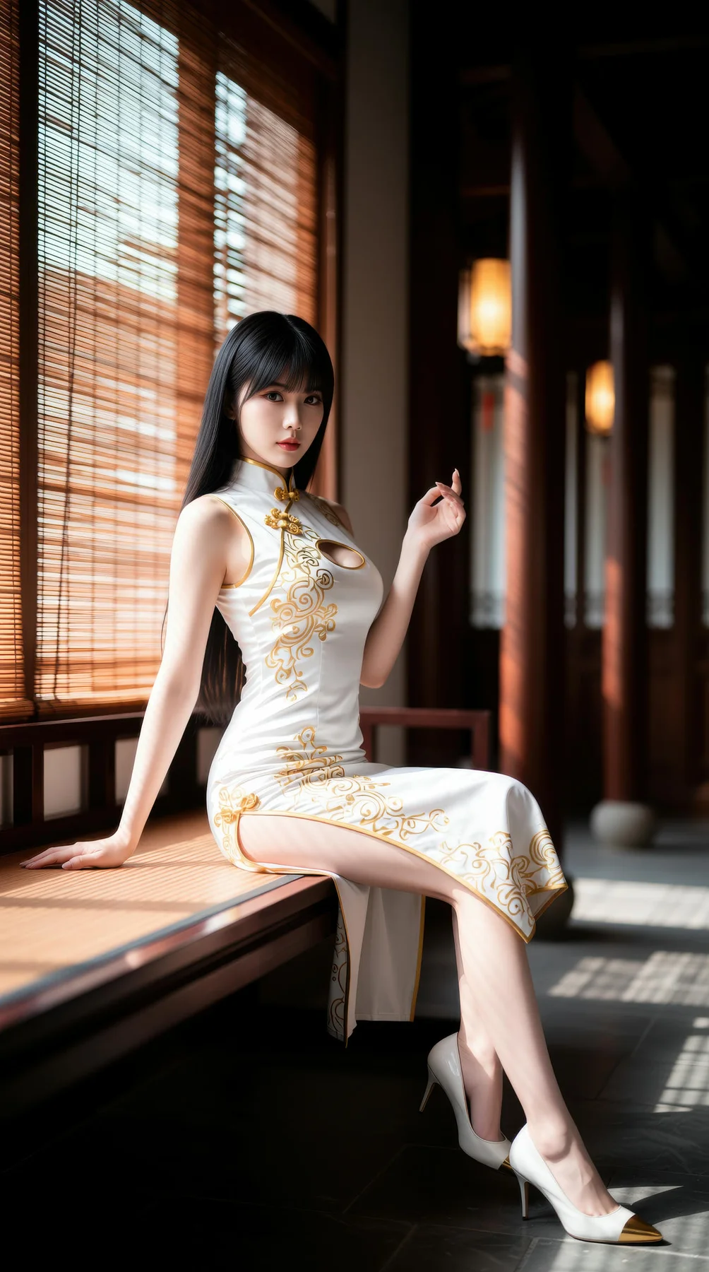 AIG  No.110 长发美女旗袍性感美腿 - 3
