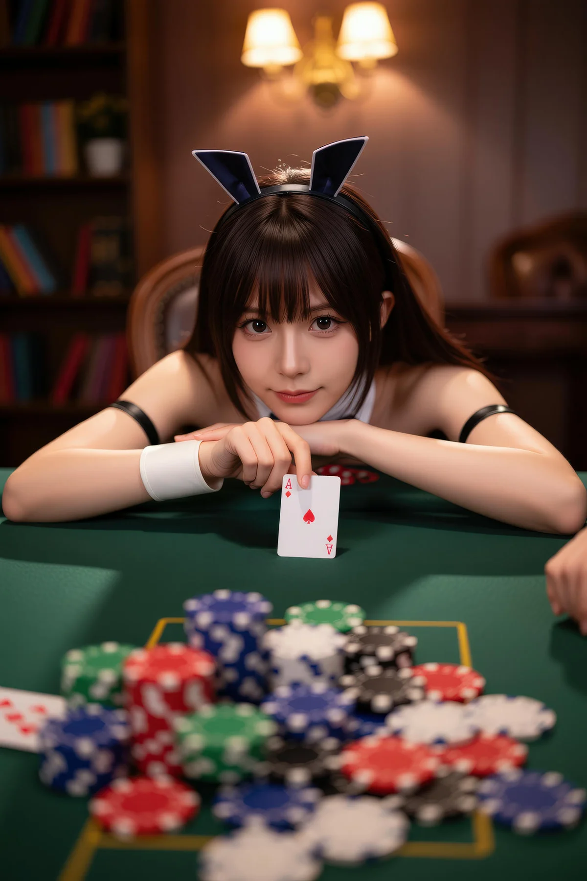 AIG  No.133 茗梓黑金赌场兔女郎 - 3