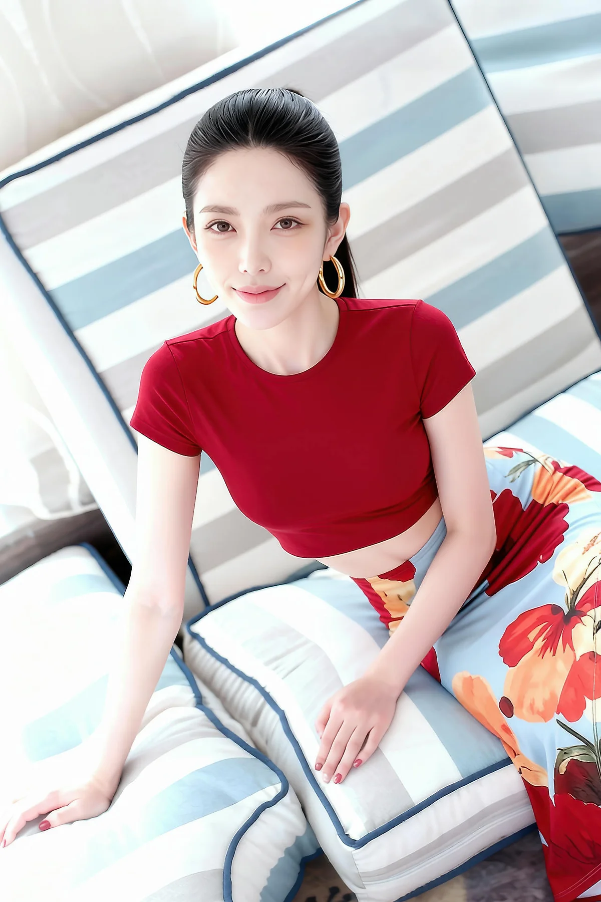 AIG  No.256 婉婉兔毛性感短裙 - 2