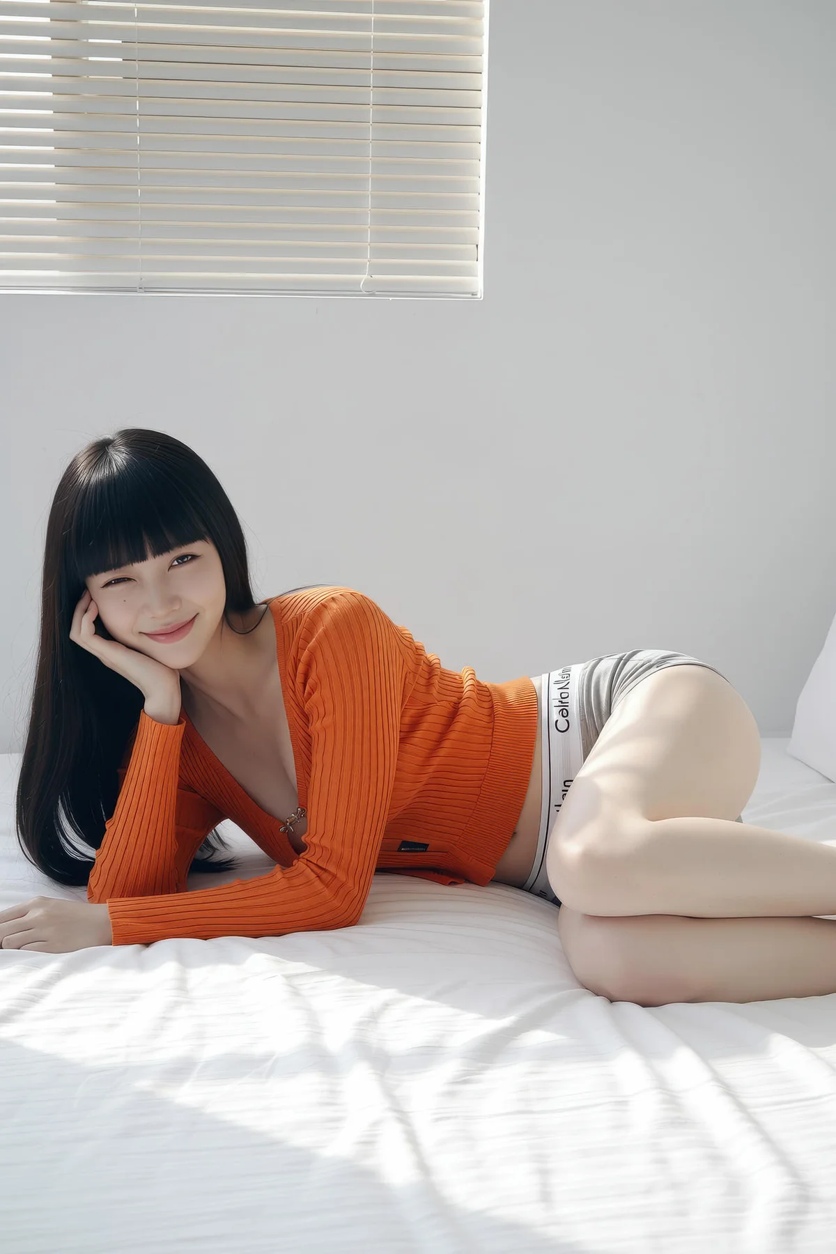 AIG  No.343 九歌lina橘色紧身衣爆乳 - 3
