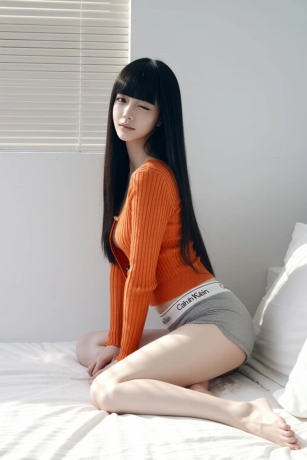 AIG  No.343 九歌lina橘色紧身衣爆乳 - 1