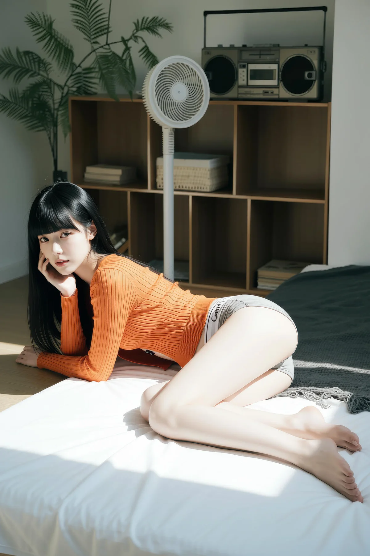 AIG  No.343 九歌lina橘色紧身衣爆乳 - 3