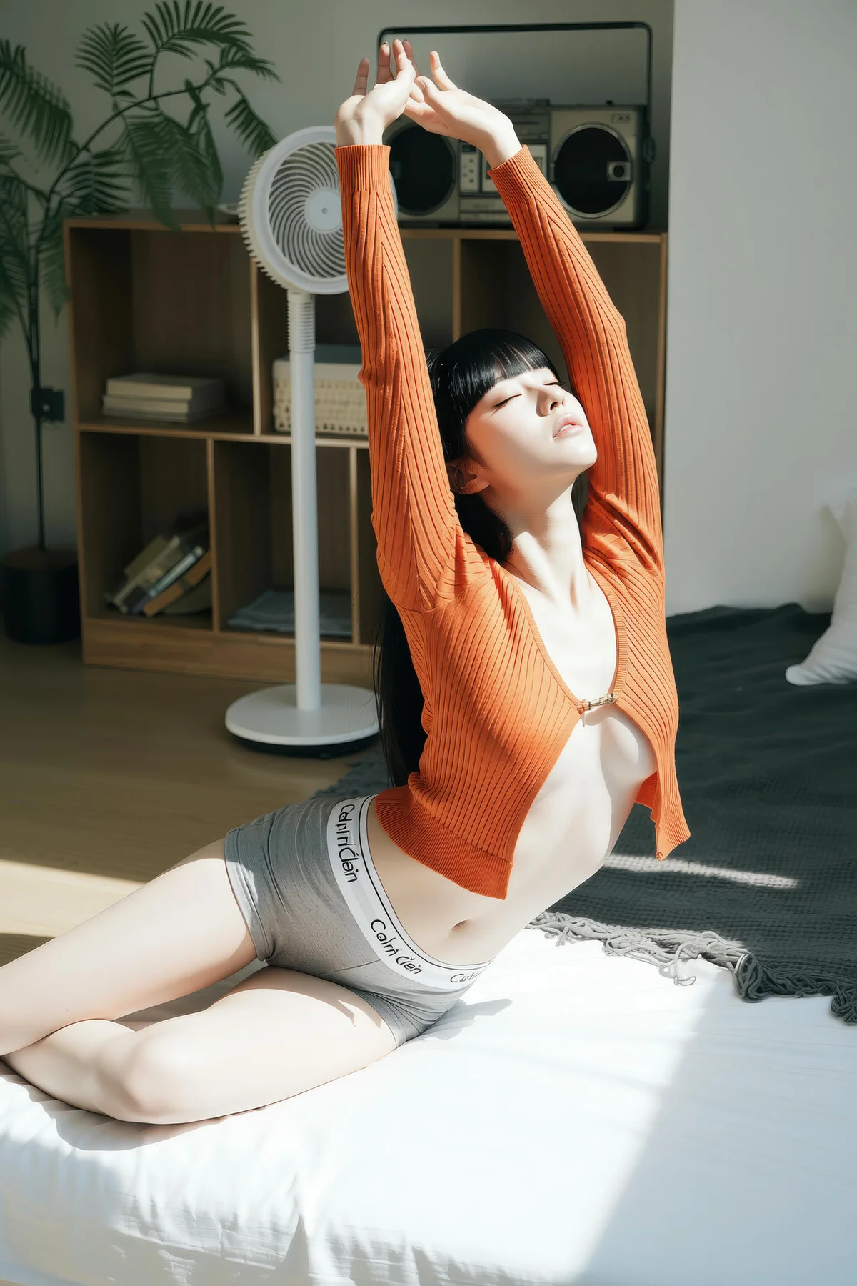 AIG  No.343 九歌lina橘色紧身衣爆乳 - 5