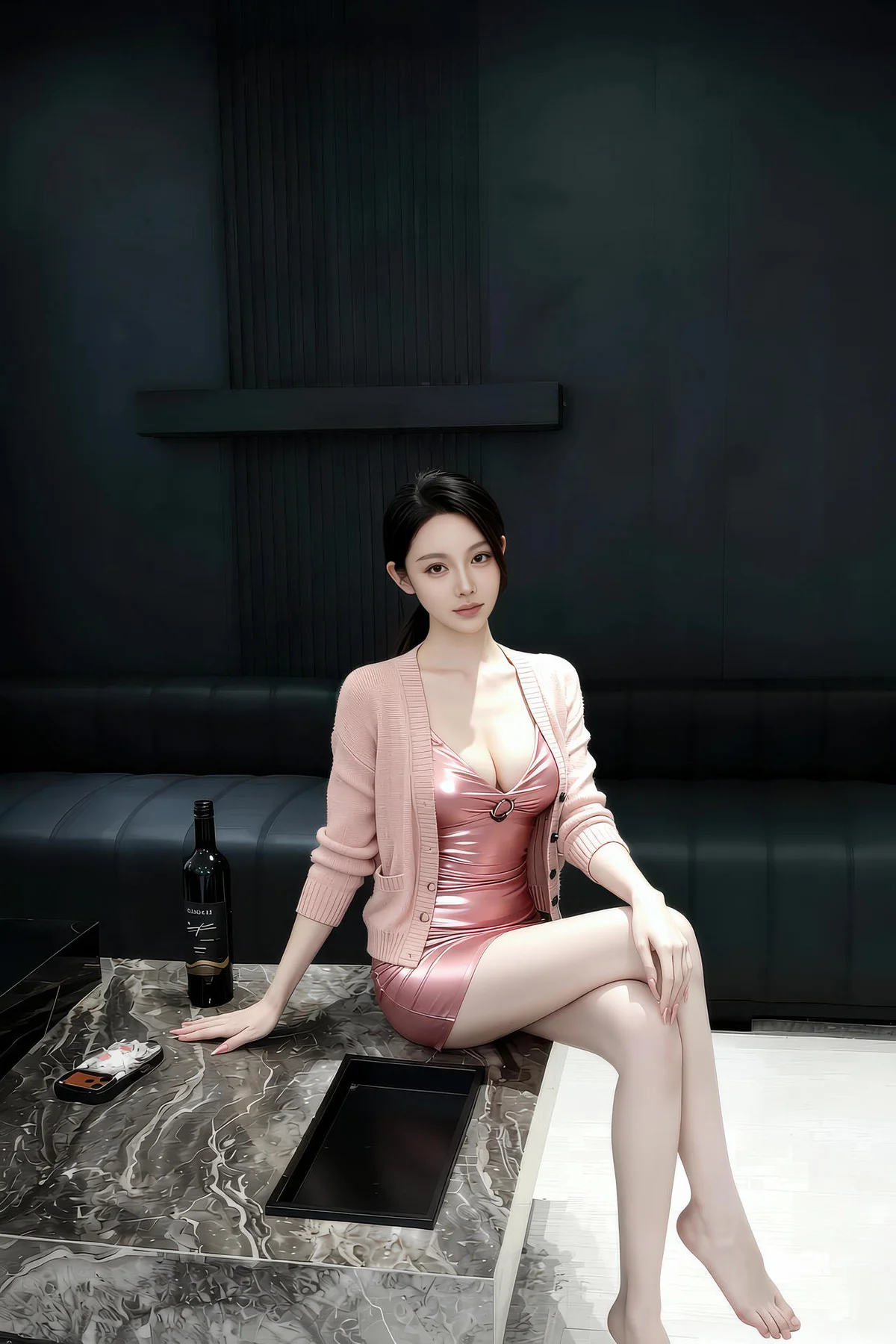 AIG  No.345 柒琪喵爆乳亮色紧身裙 - 10