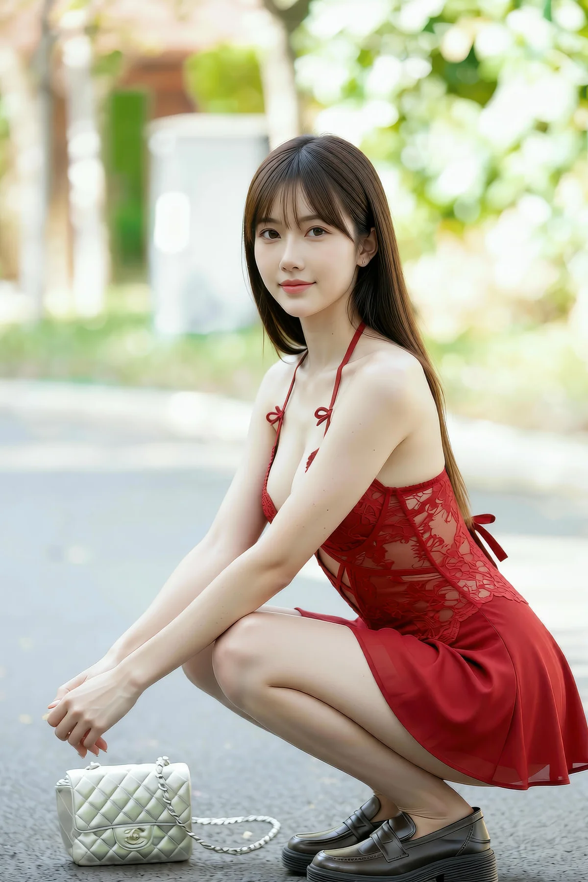 AIG  No.376 婉婉红蕾丝短裙爆乳 - 2