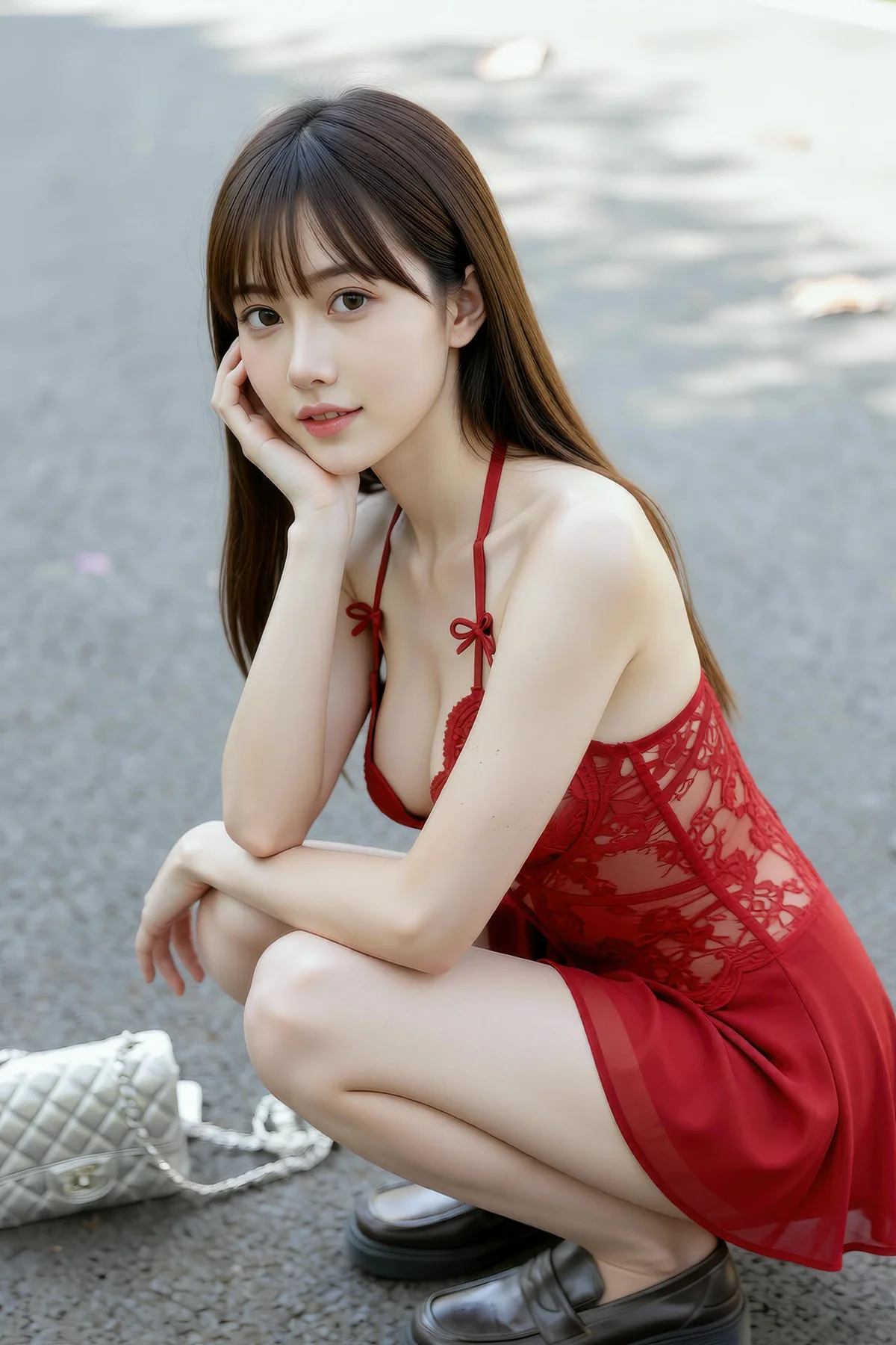 AIG  No.376 婉婉红蕾丝短裙爆乳 - 5