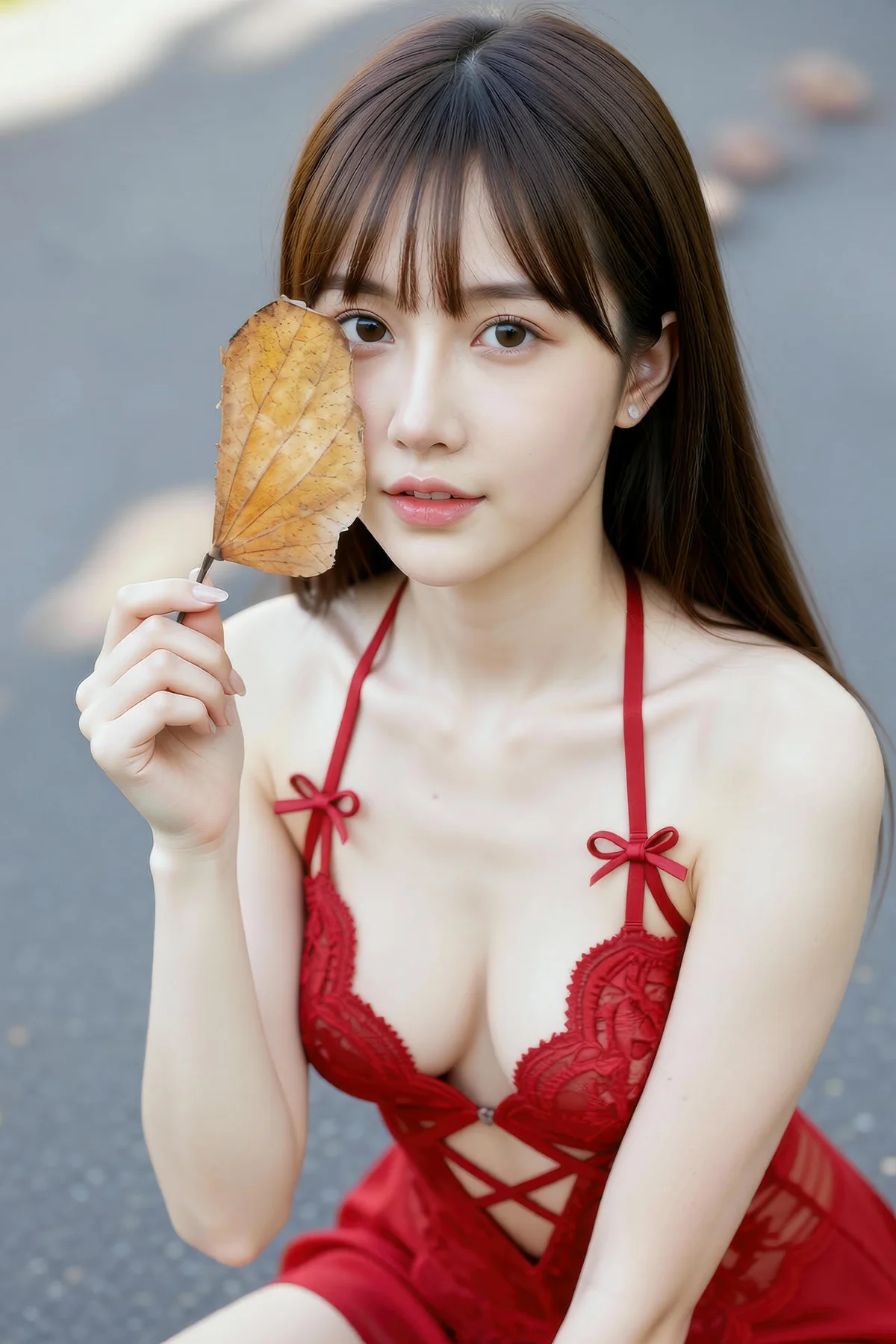 AIG  No.376 婉婉红蕾丝短裙爆乳 - 7