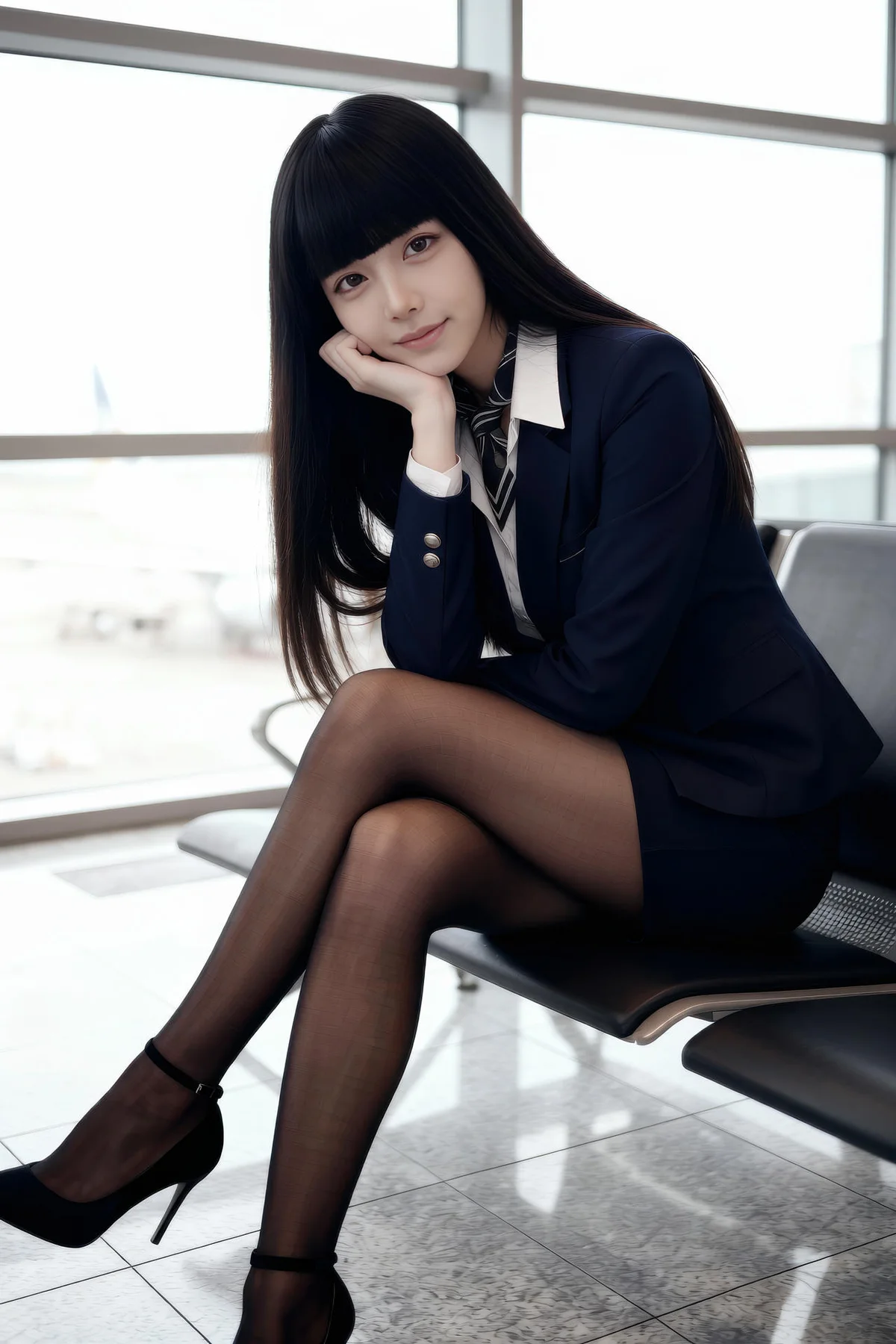 AIG  No.390 九歌lina黑丝高跟ol制服 - 2