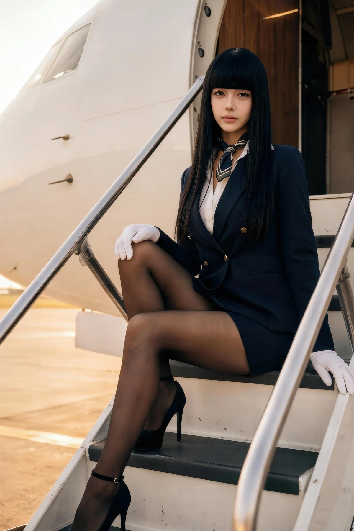 AIG  No.390 九歌lina黑丝高跟ol制服 - 5