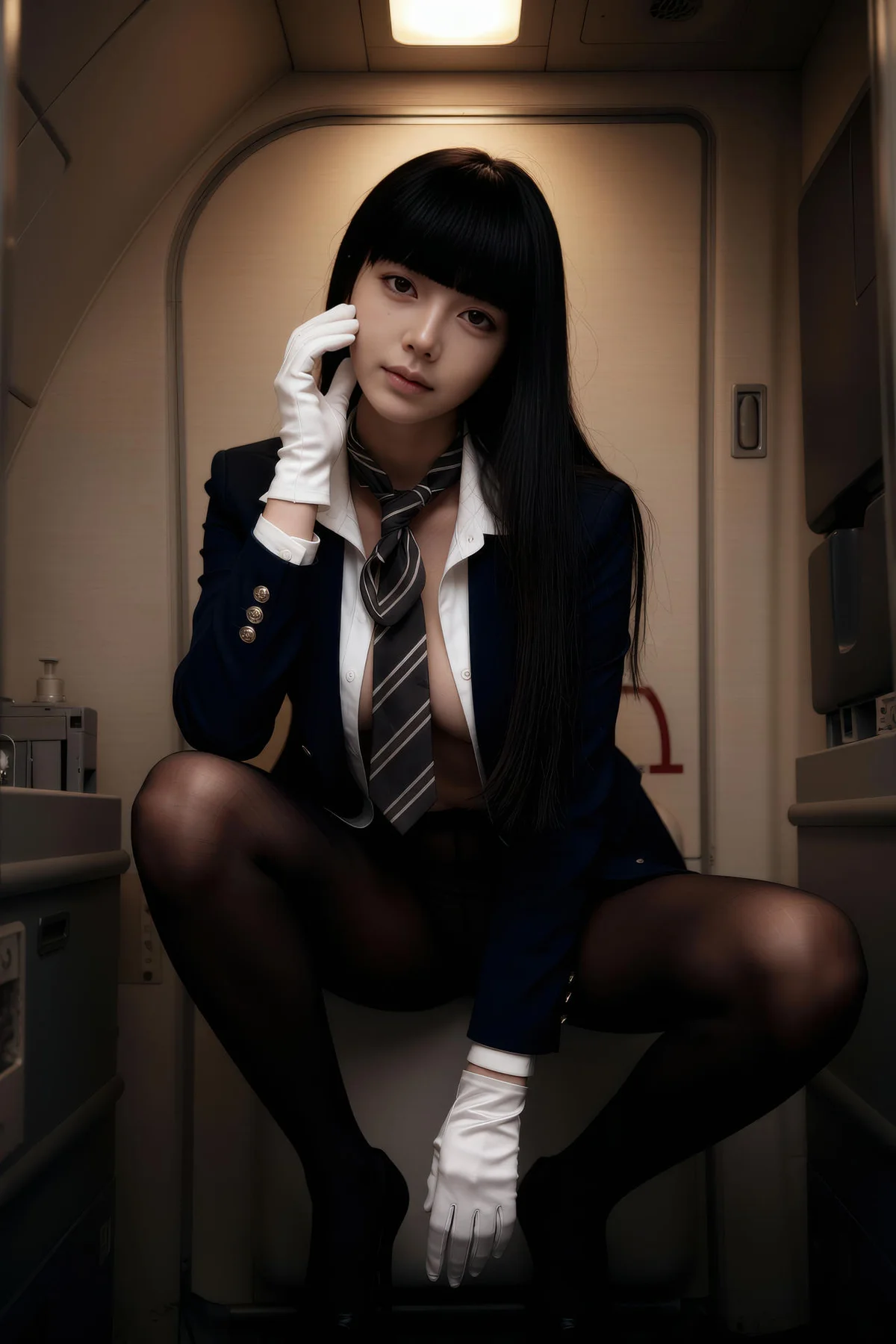 AIG  No.390 九歌lina黑丝高跟ol制服 - 10