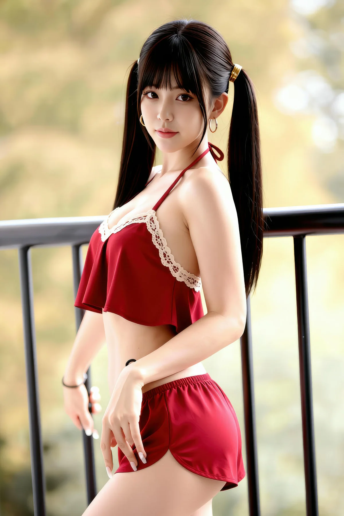 AIG  No.403 柚柚sasa性感香肩睡衣 - 4