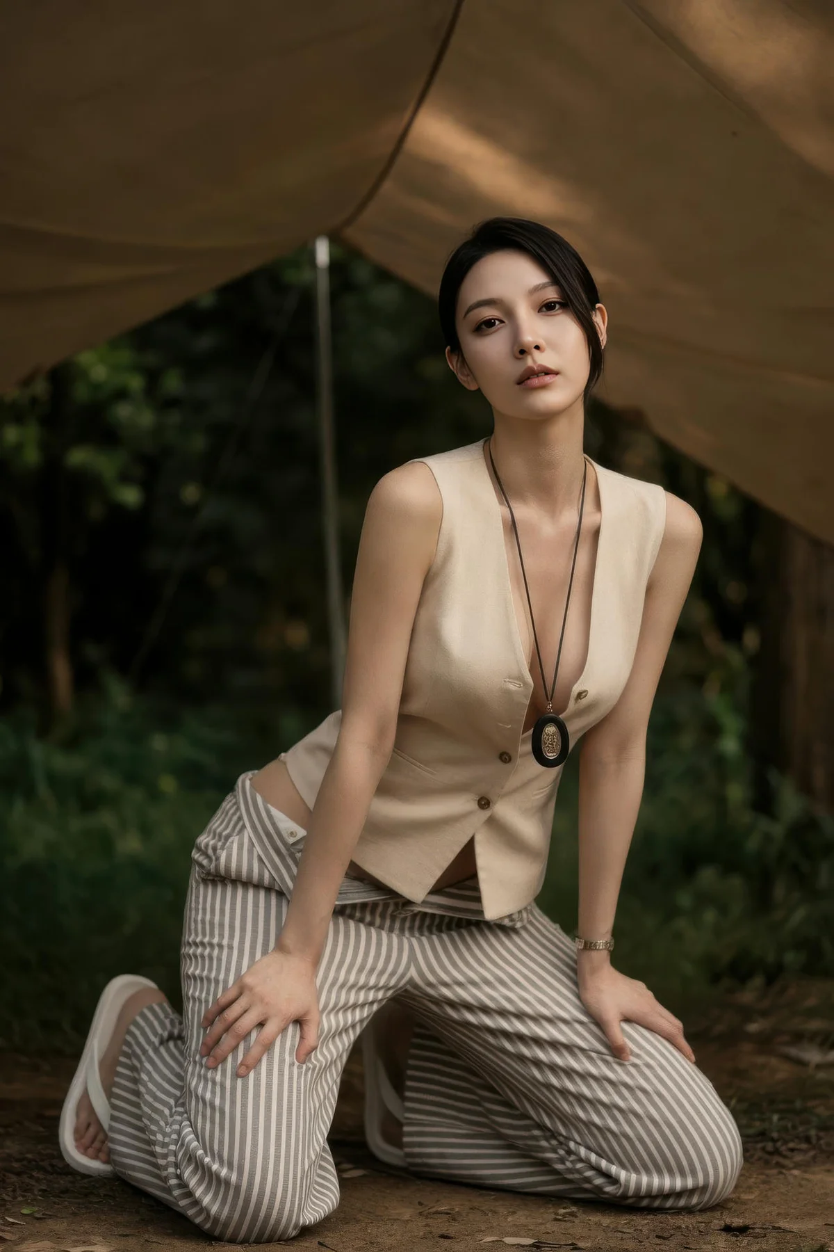 AIG  No.420 柒琪喵爆乳森林写真 - 7