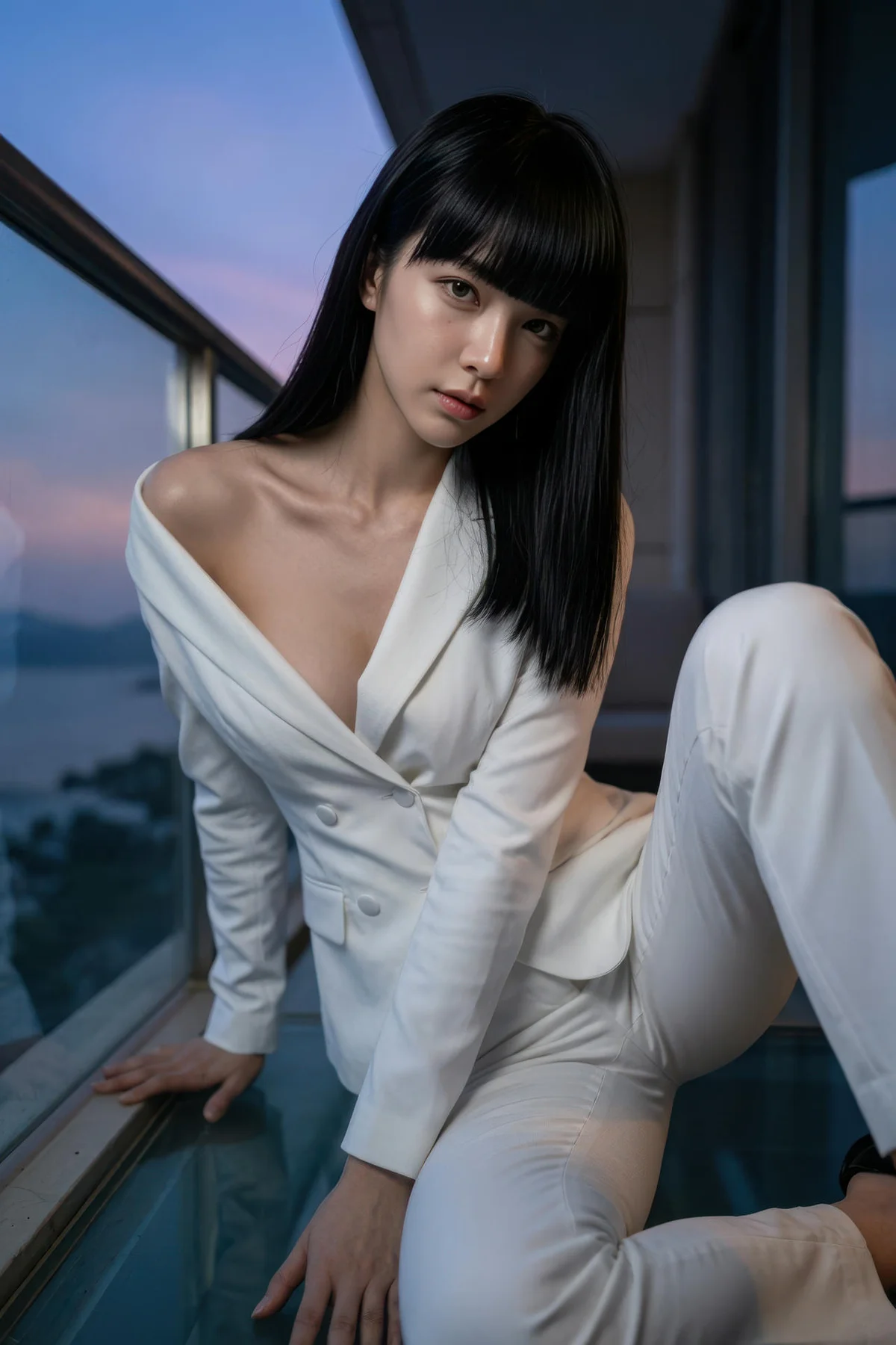 AIG  No.433 九歌lina白色ol制服爆乳 - 1