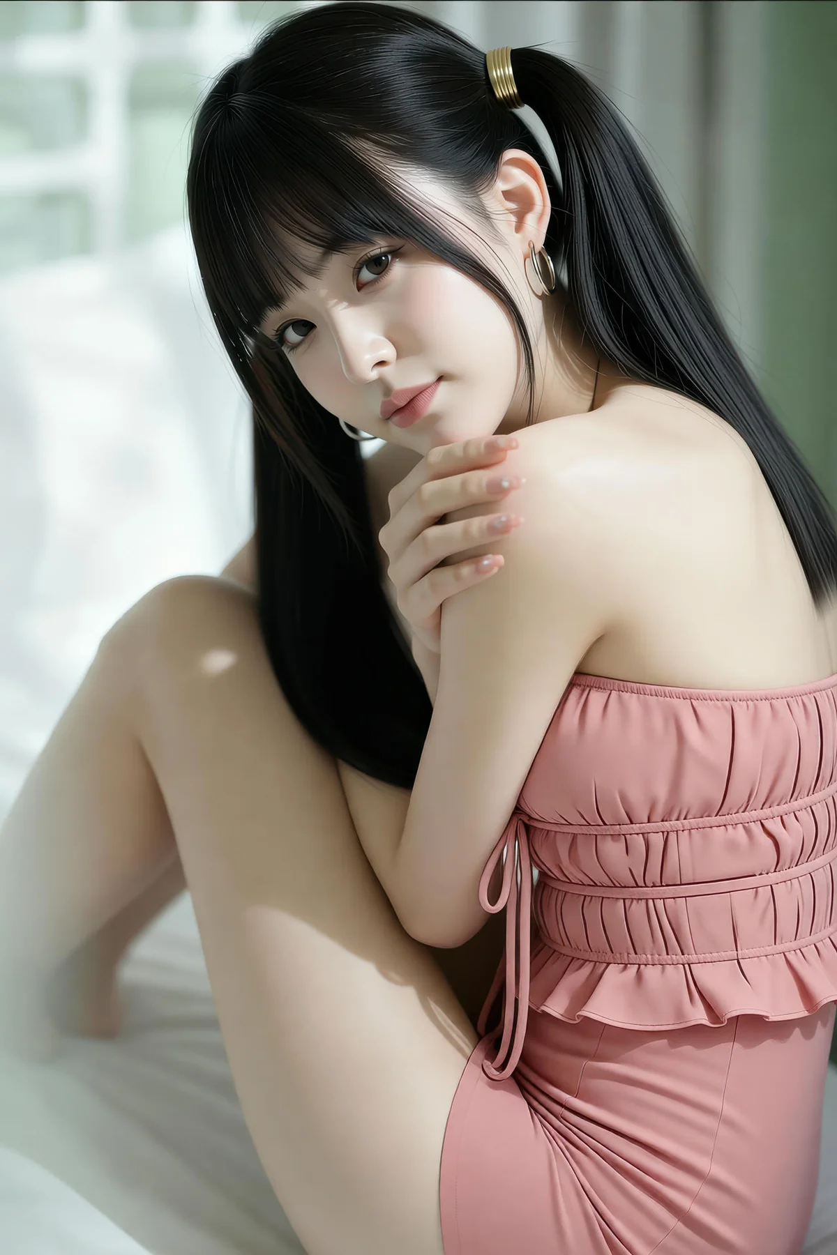 AIG  No.441 柚柚sasa粉色爆乳紧身裙 - 5