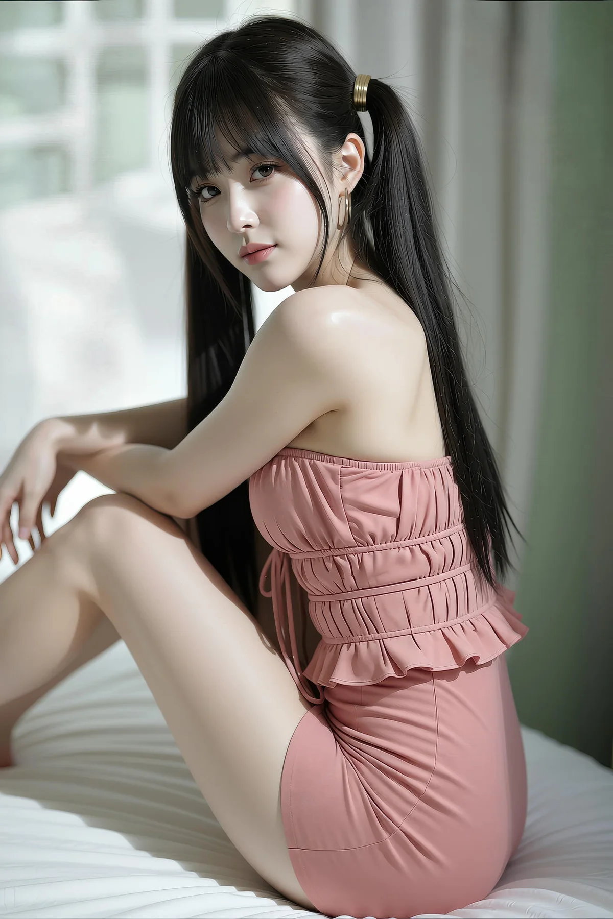 AIG  No.441 柚柚sasa粉色爆乳紧身裙 - 5