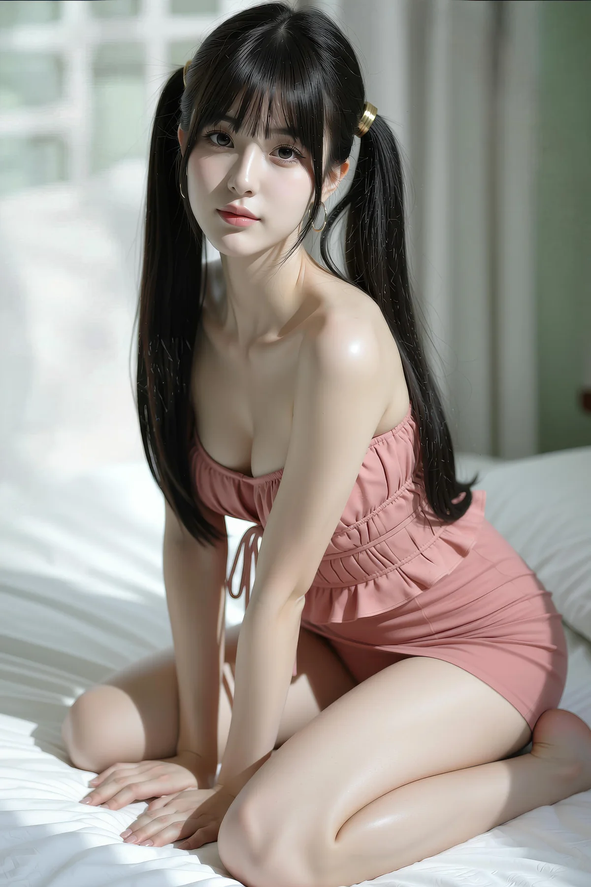 AIG  No.441 柚柚sasa粉色爆乳紧身裙 - 7