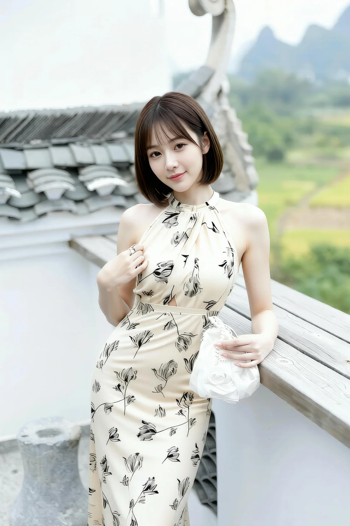 AIG  No.461 小乔碎花长裙写真 - 3