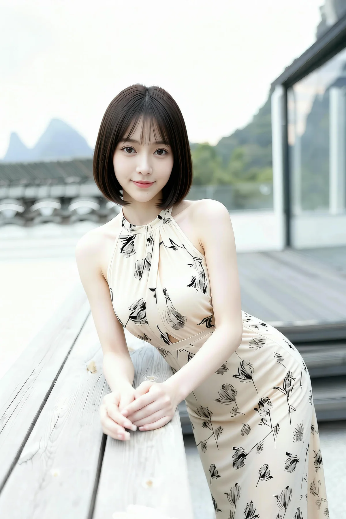 AIG  No.461 小乔碎花长裙写真 - 7