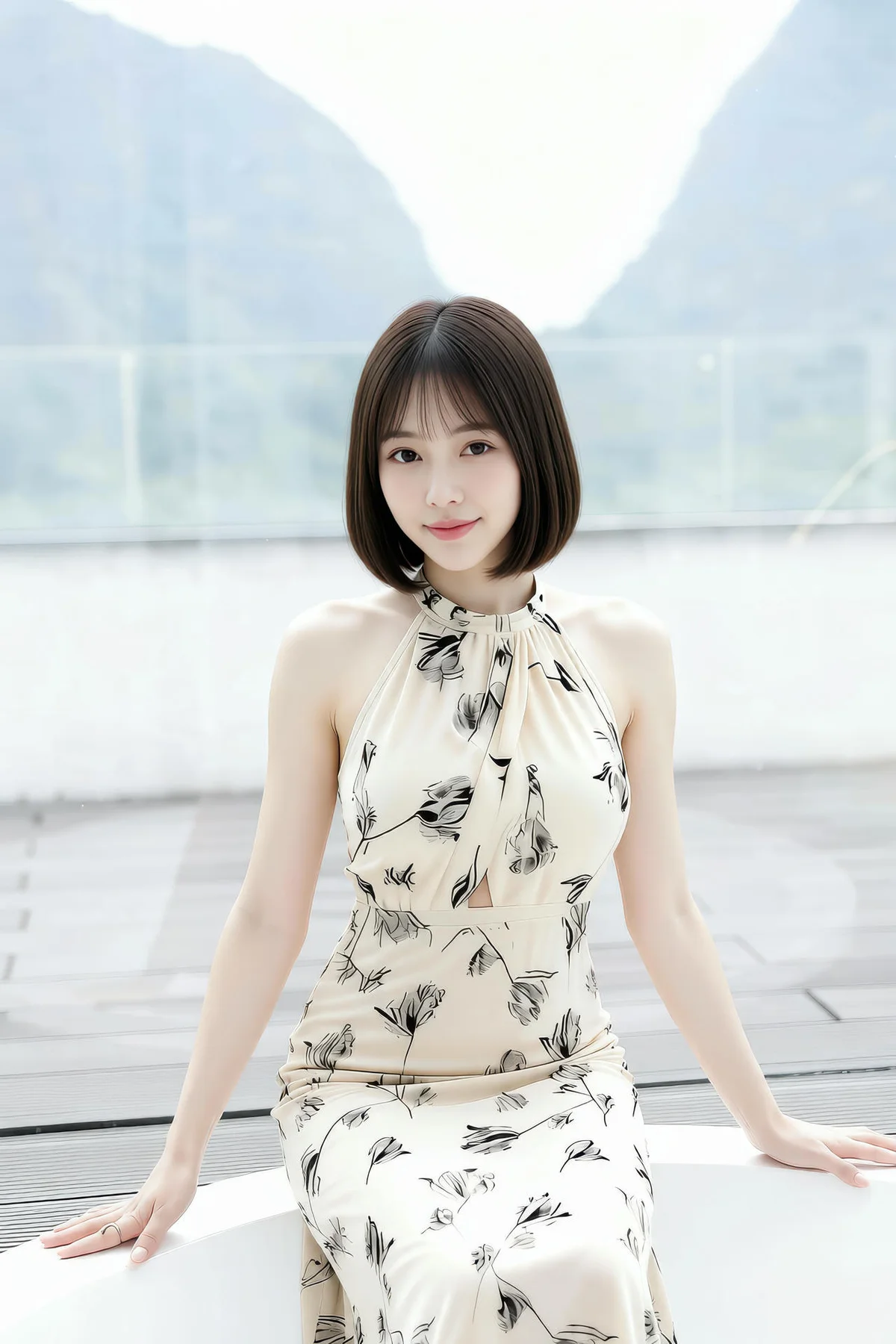 AIG  No.461 小乔碎花长裙写真 - 9