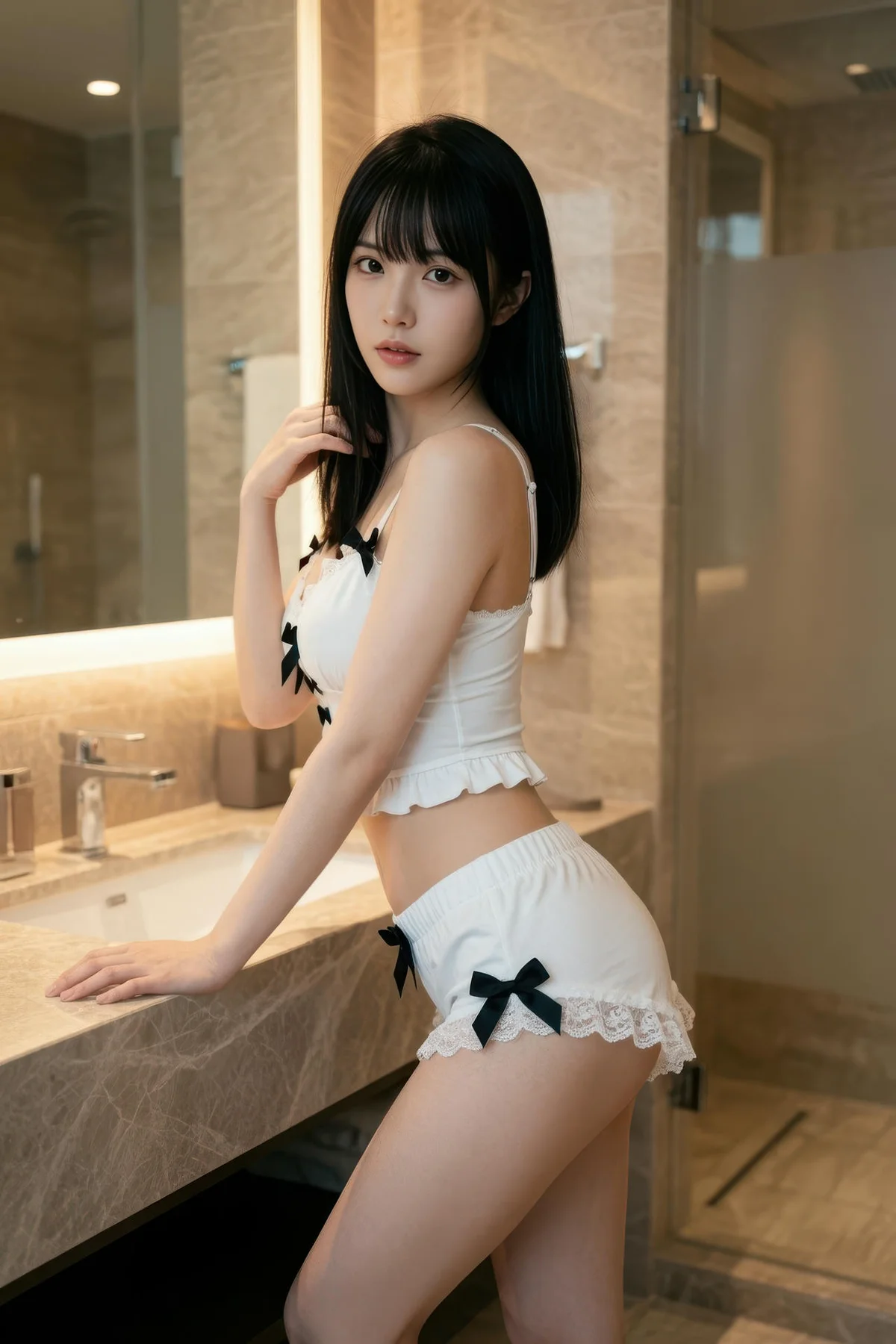 AIG  No.470 芭喜mila白色美腿套装 - 9