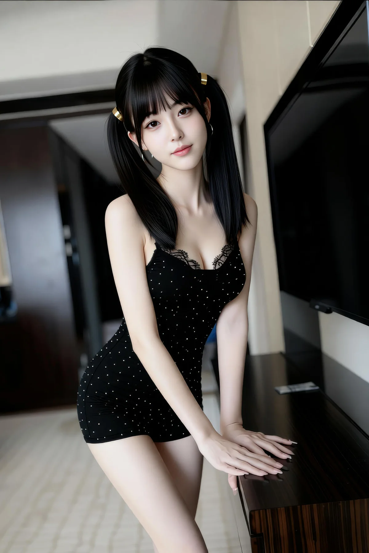 AIG  No.472 柚柚sasa黑色连体裤 - 8
