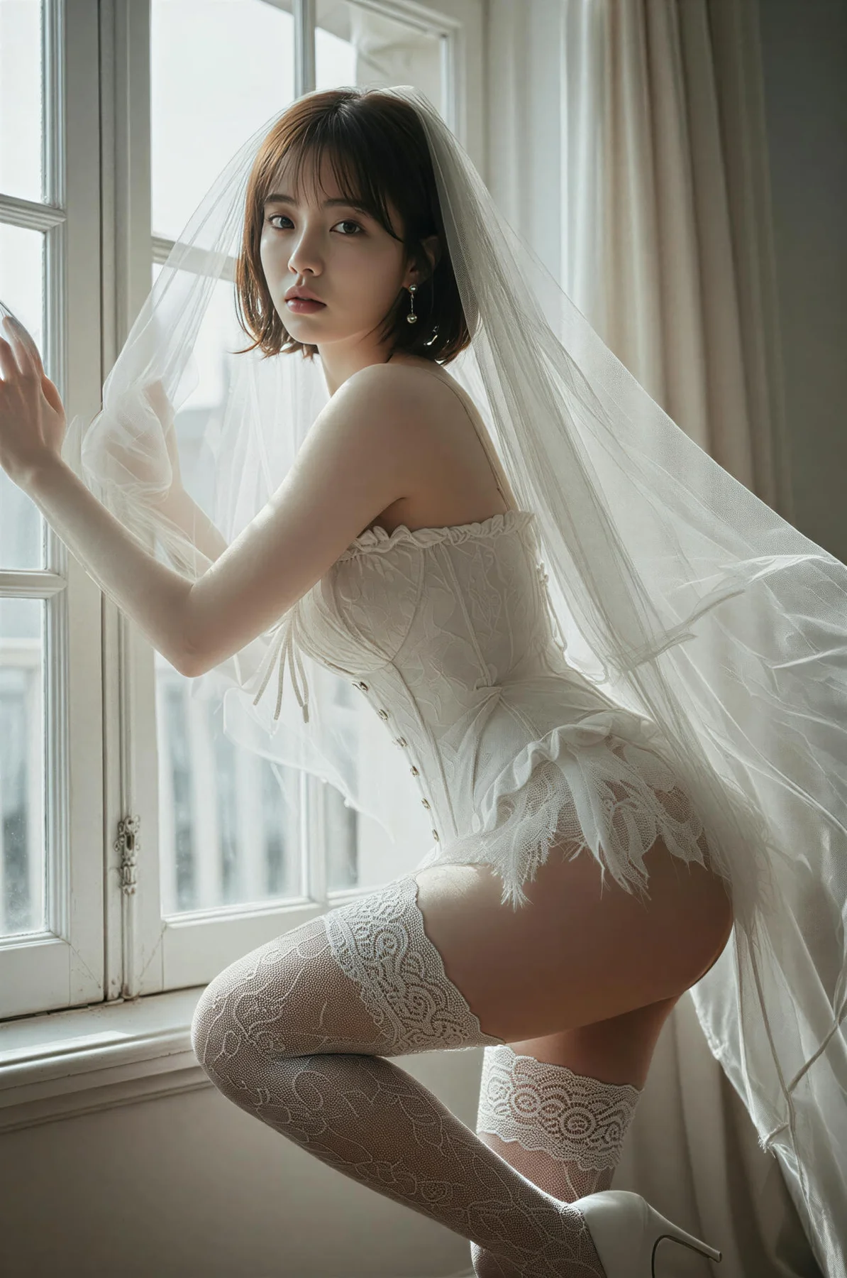 AIG  No.478 小乔白丝婚纱主题 - 7