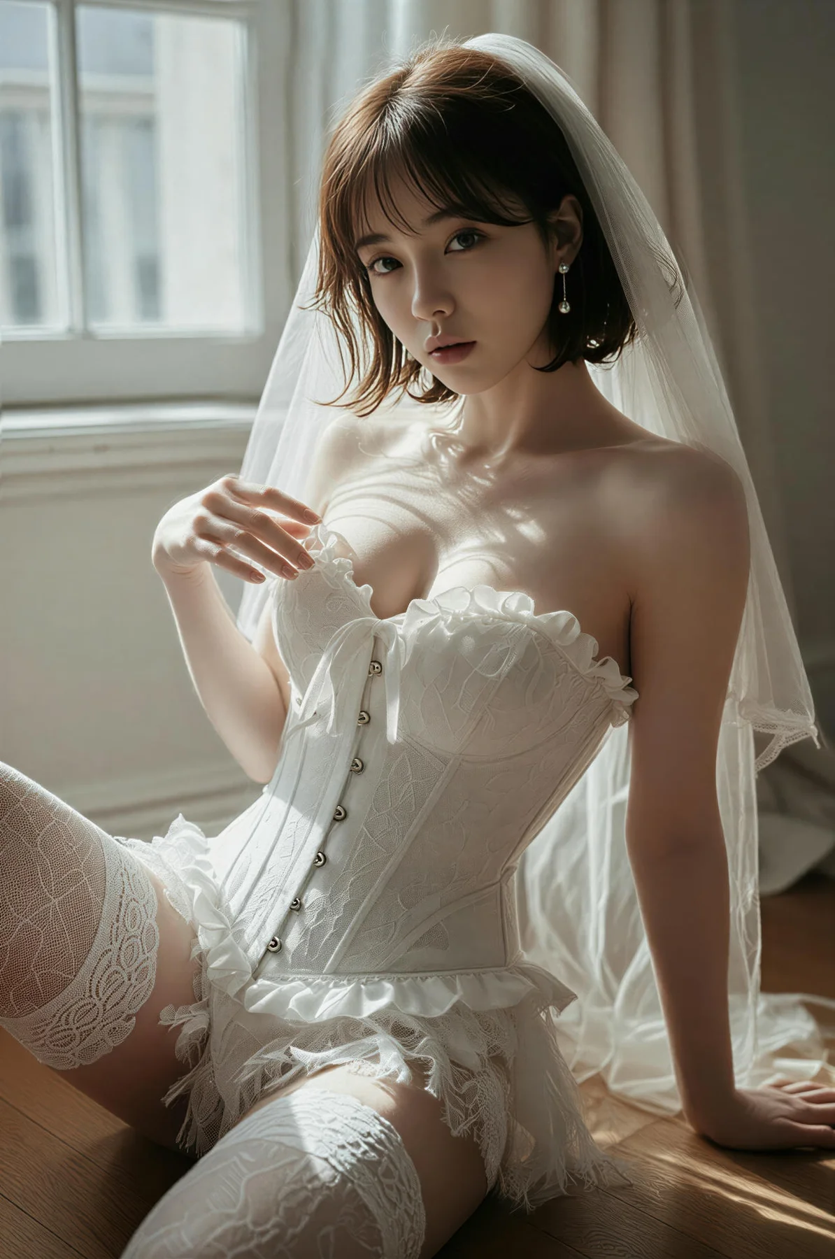 AIG  No.478 小乔白丝婚纱主题 - 8