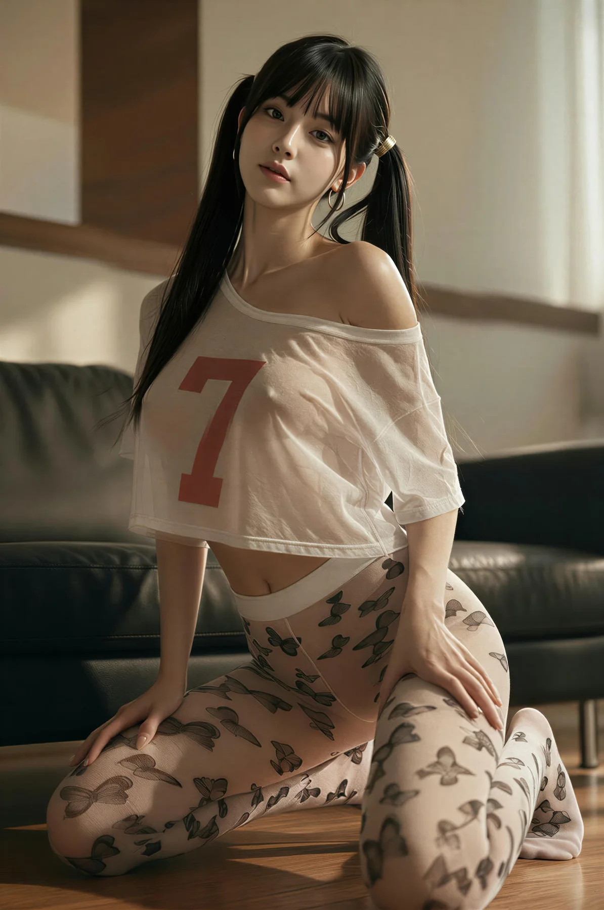 AIG  No.481 柚柚sasa香肩少女丝袜 - 1