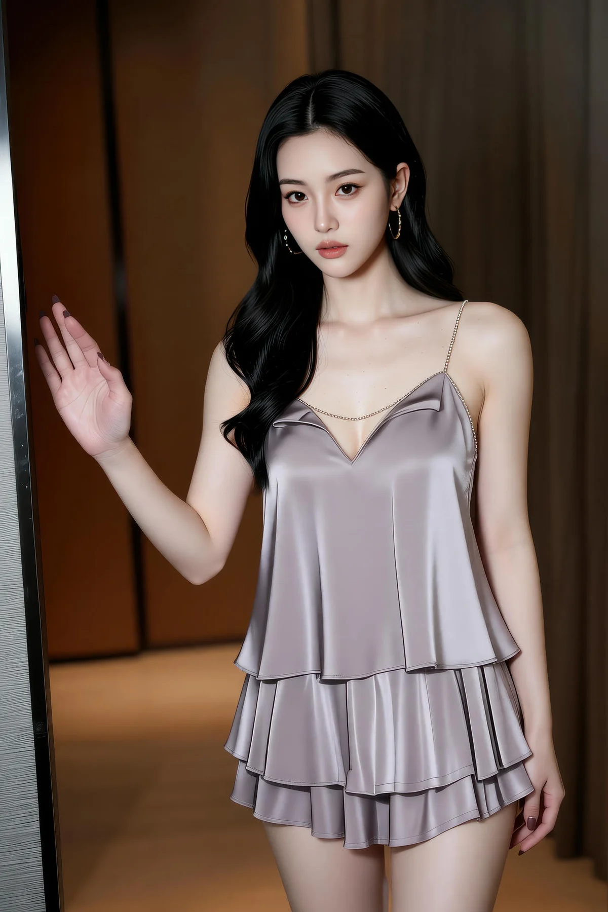 AIG  No.483 乐瑶丝绸睡衣写真 - 9