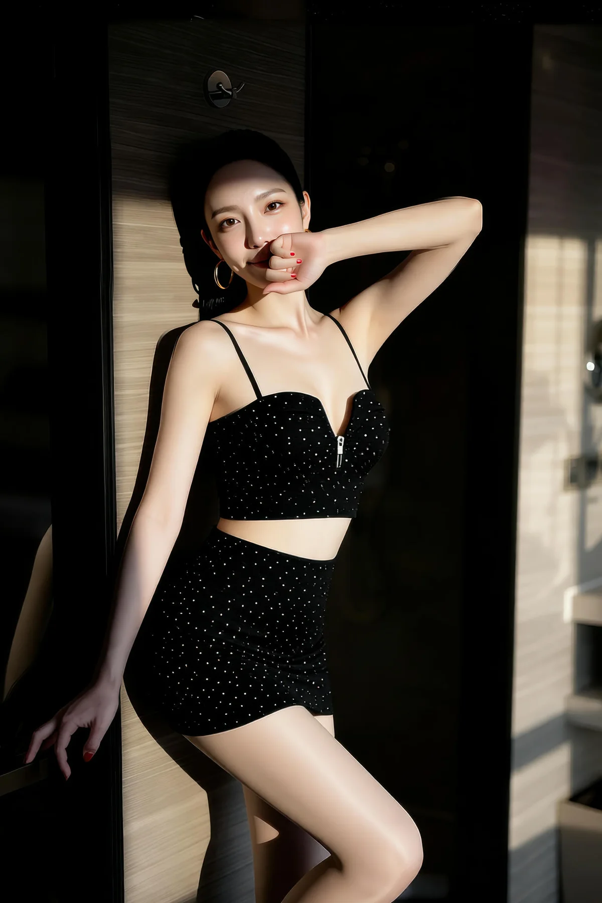 AIG  No.484 米妹香肩美腿短裙 - 1