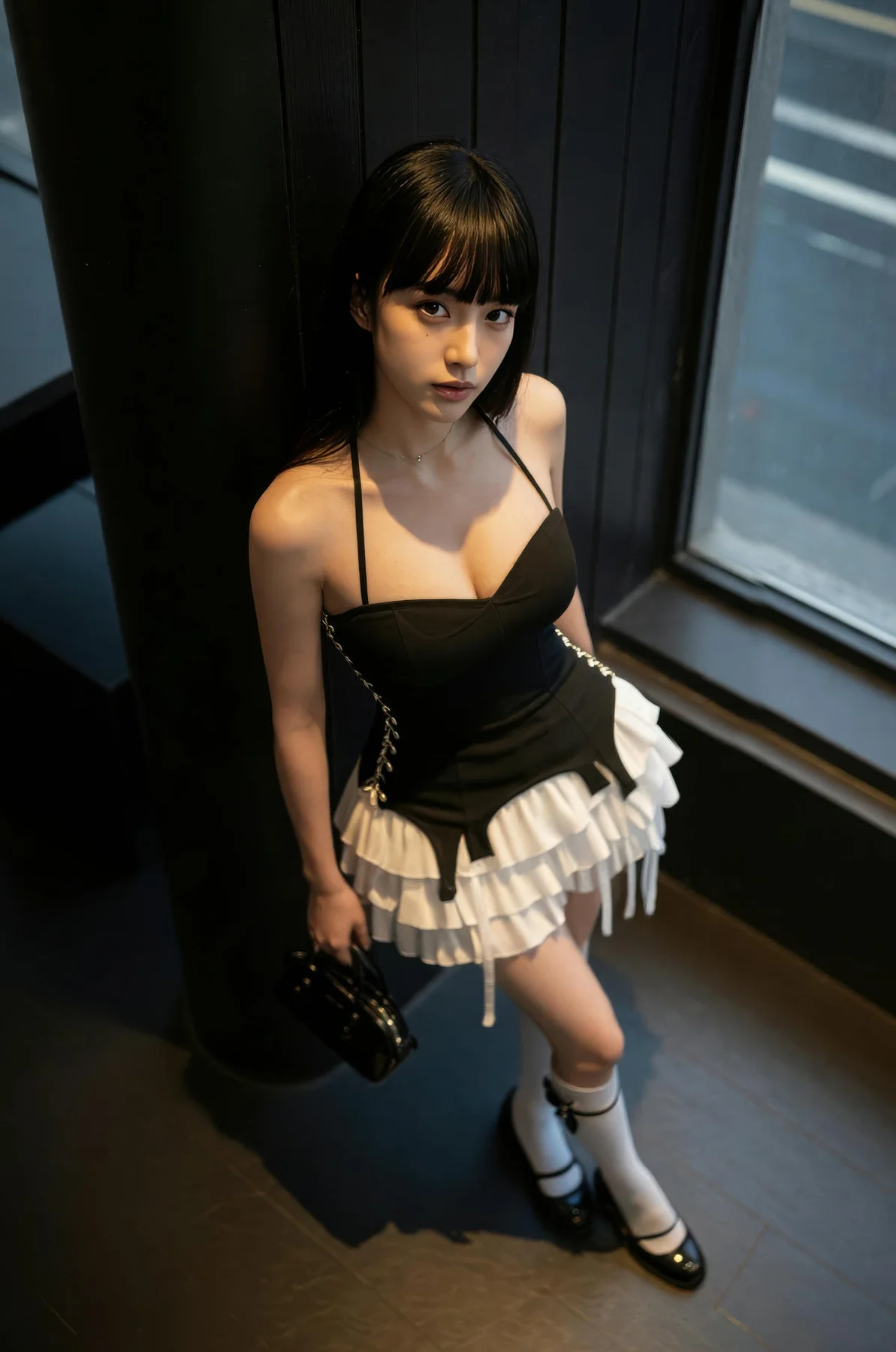 AIG  No.516 九歌lina白色褶皱裙长腿 - 7