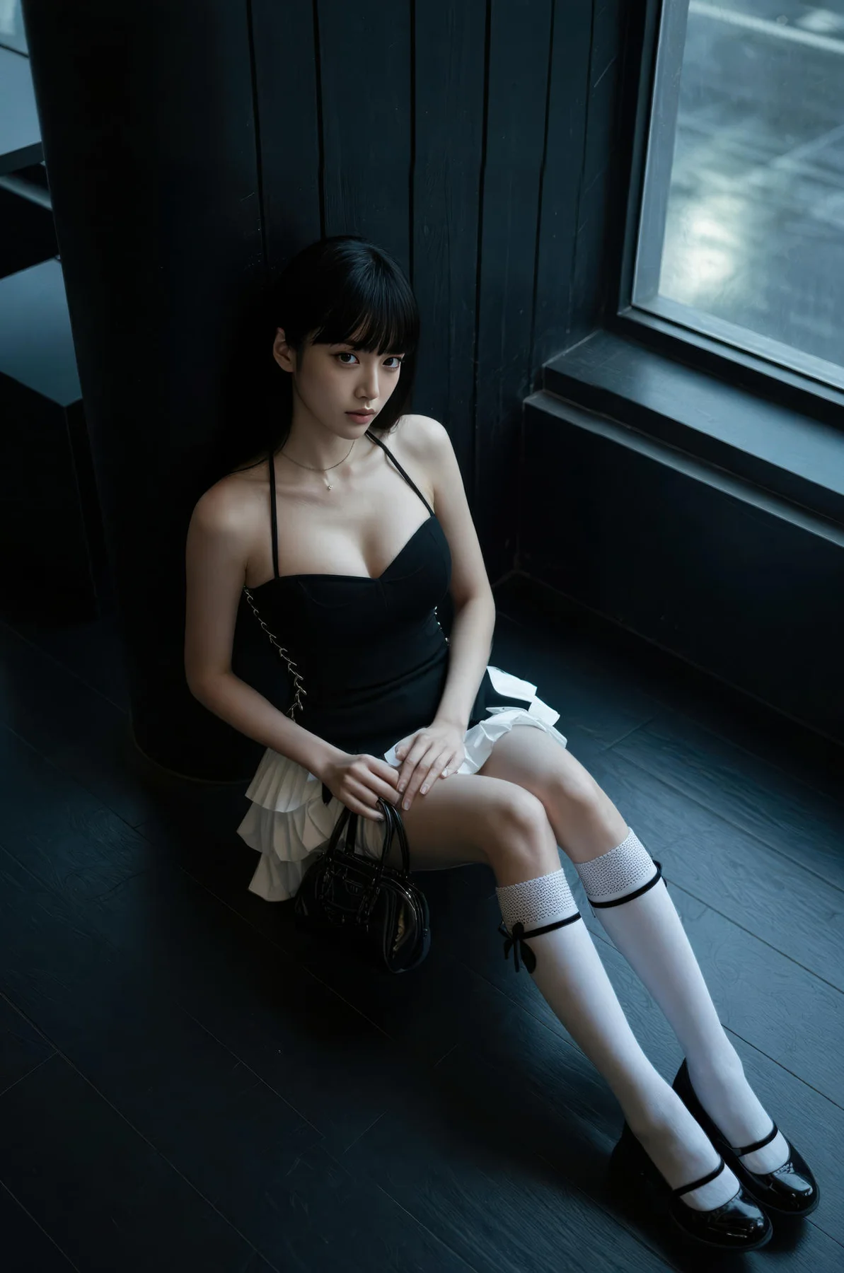 AIG  No.516 九歌lina白色褶皱裙长腿 - 10