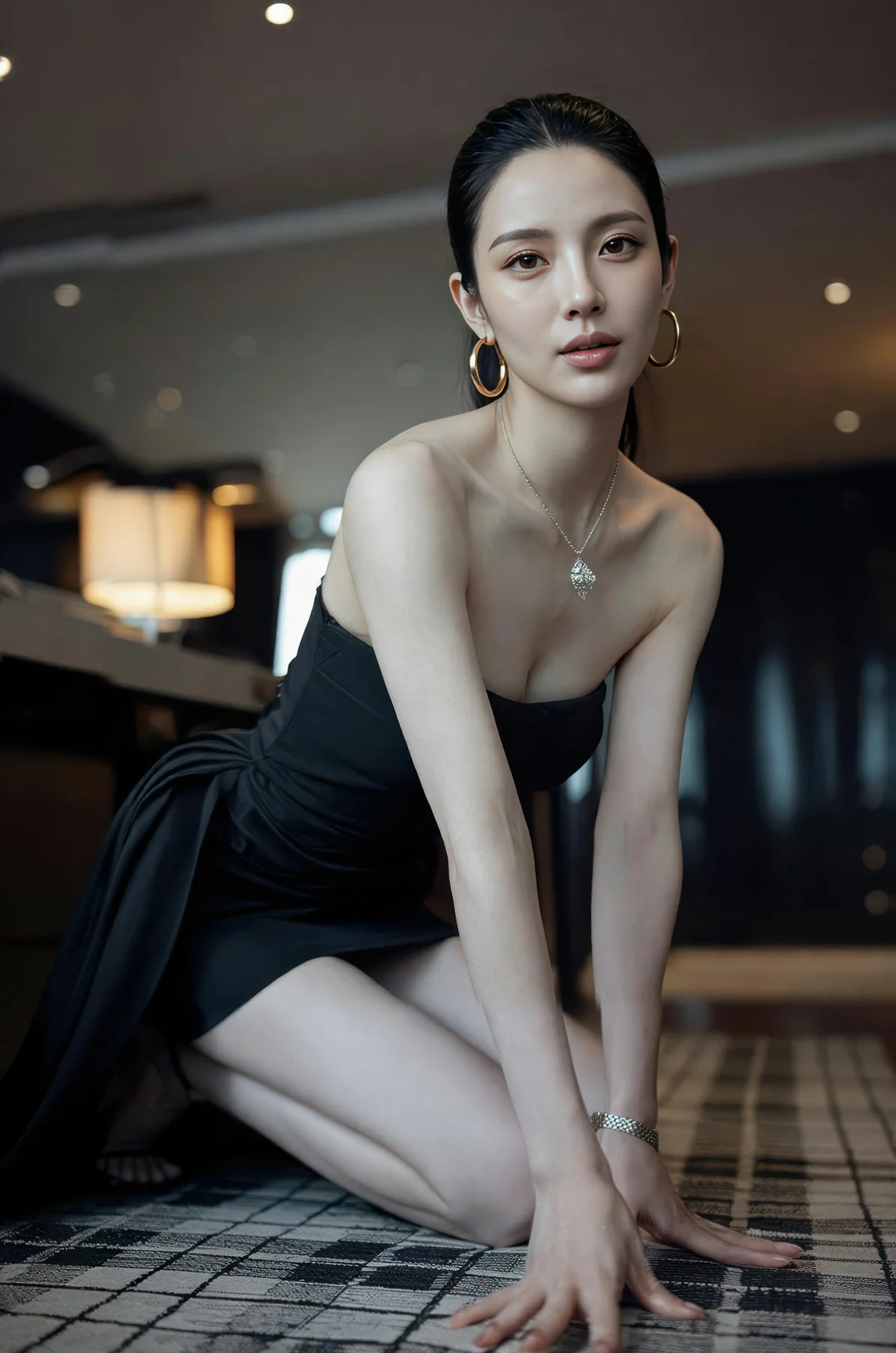 AIG  No.519 米妹黑丝连体衣 - 5