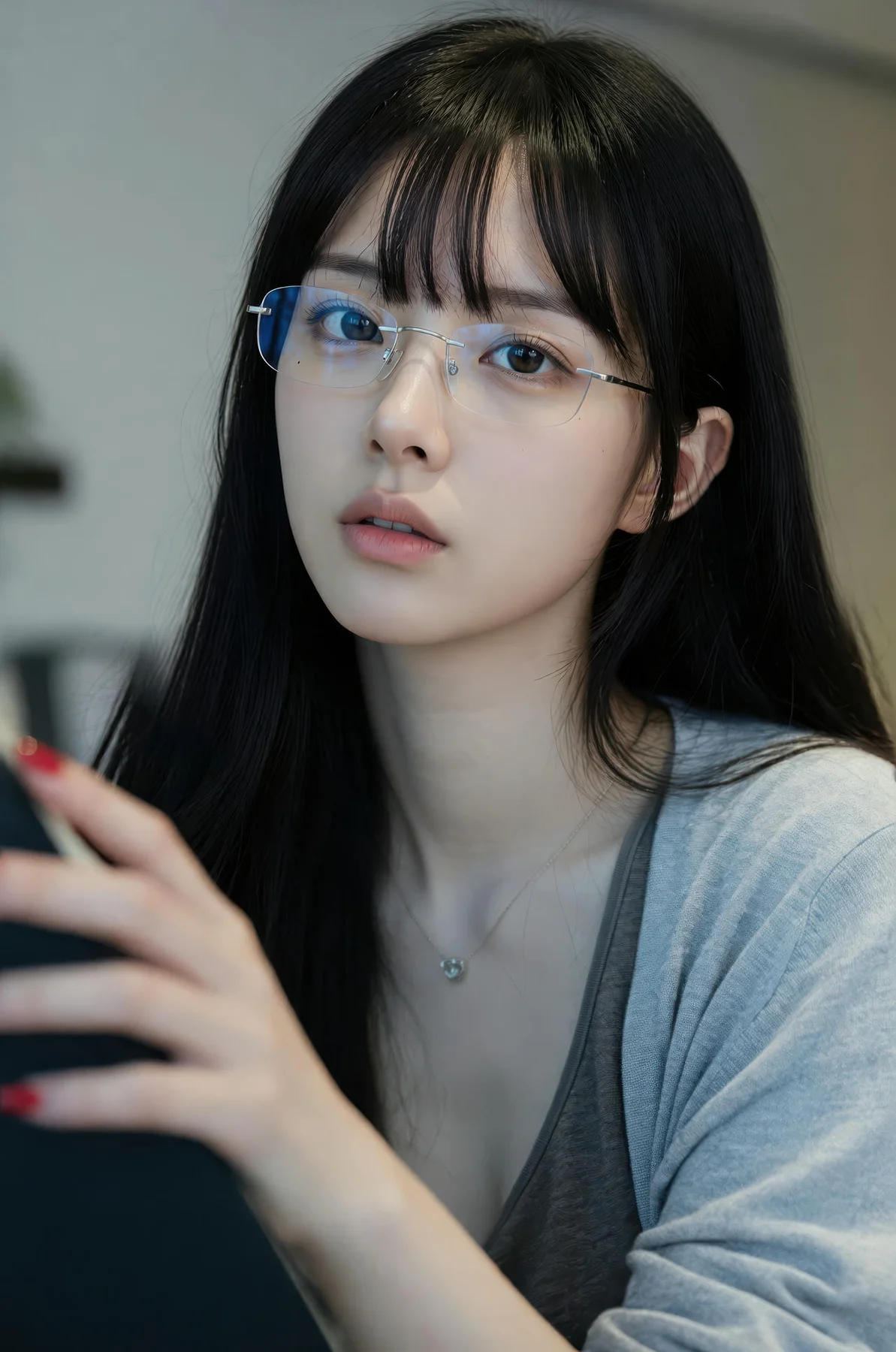 AIG  No.530 芭喜mila气质眼镜美女 - 4