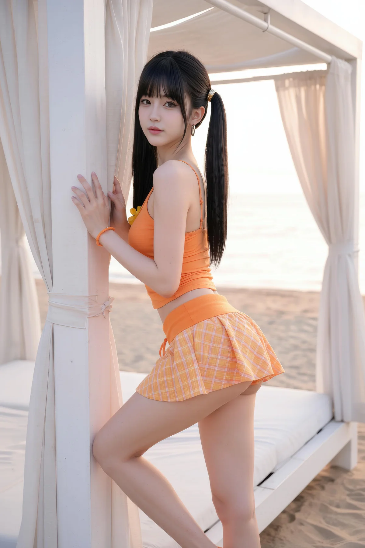 AIG  No.531 柚柚橙色短裙写真 - 8