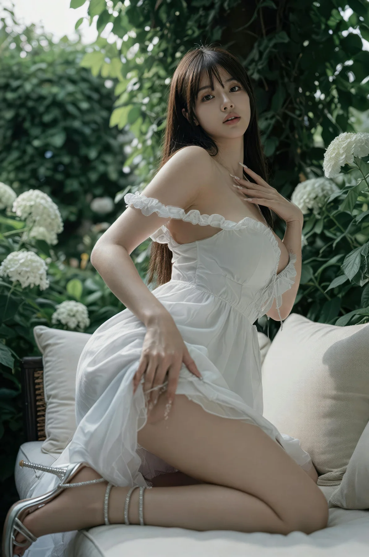 AIG  No.537 芭喜mila爆乳白色礼服裙 - 5