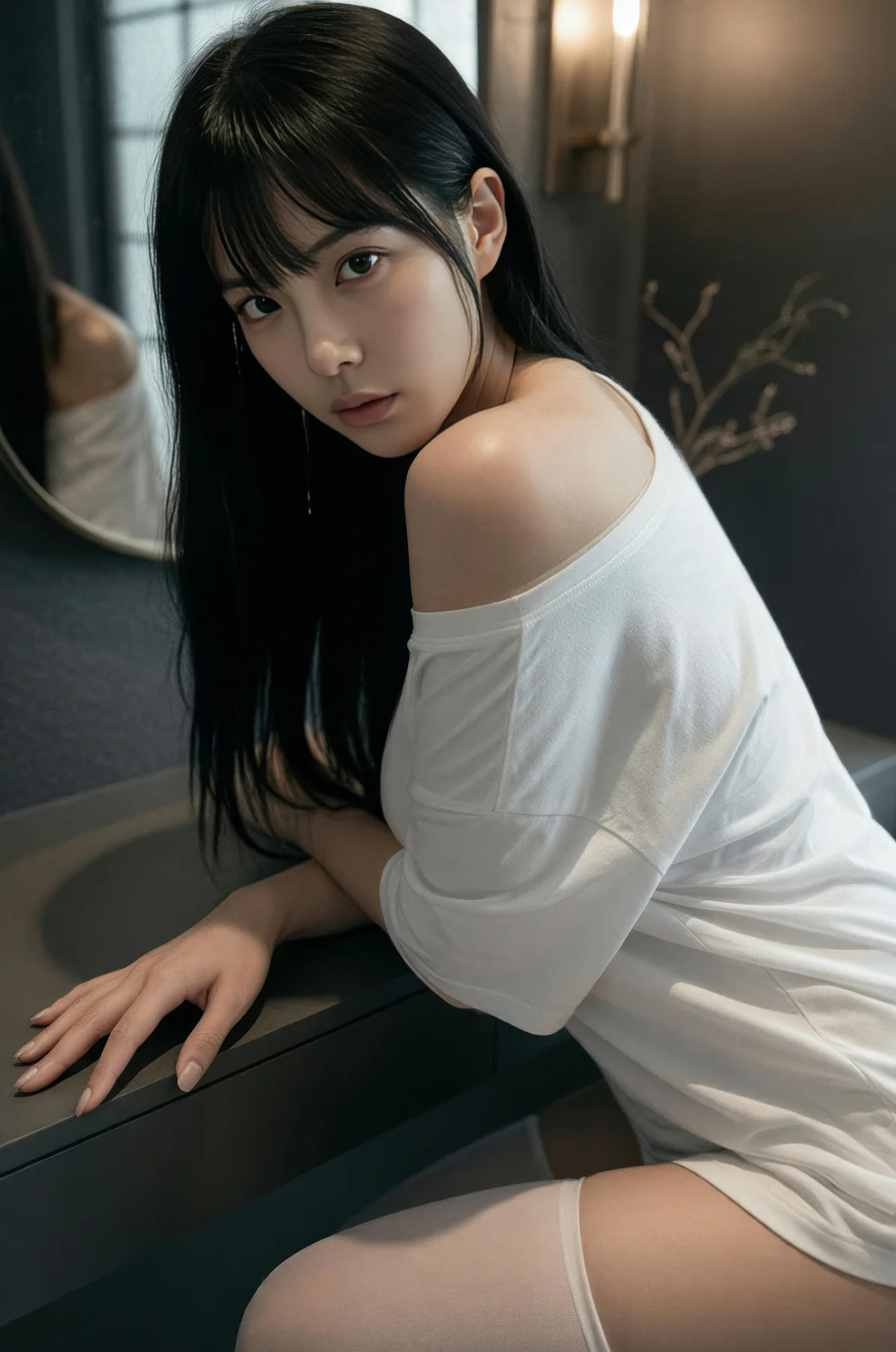 AIG  No.540 芭喜mila香肩白色t美腿 - 2