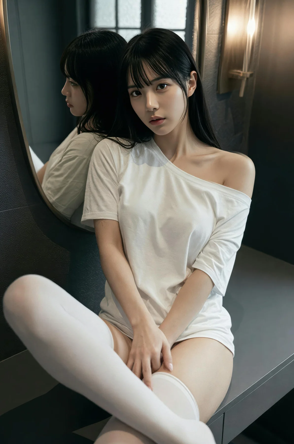 AIG  No.540 芭喜mila香肩白色t美腿 - 6