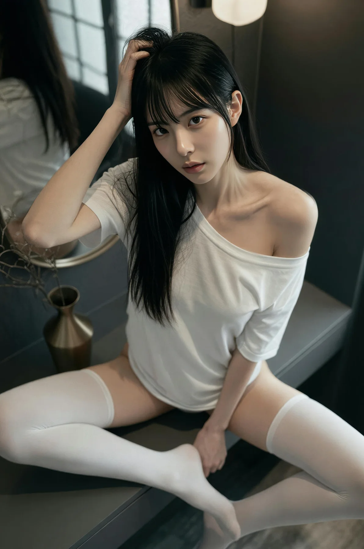 AIG  No.540 芭喜mila香肩白色t美腿 - 10