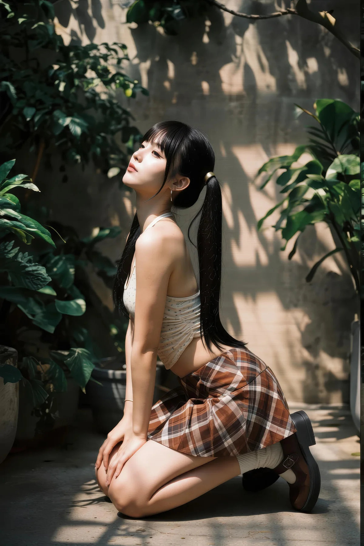 AIG  No.551 柚柚格子短裙写真 - 9