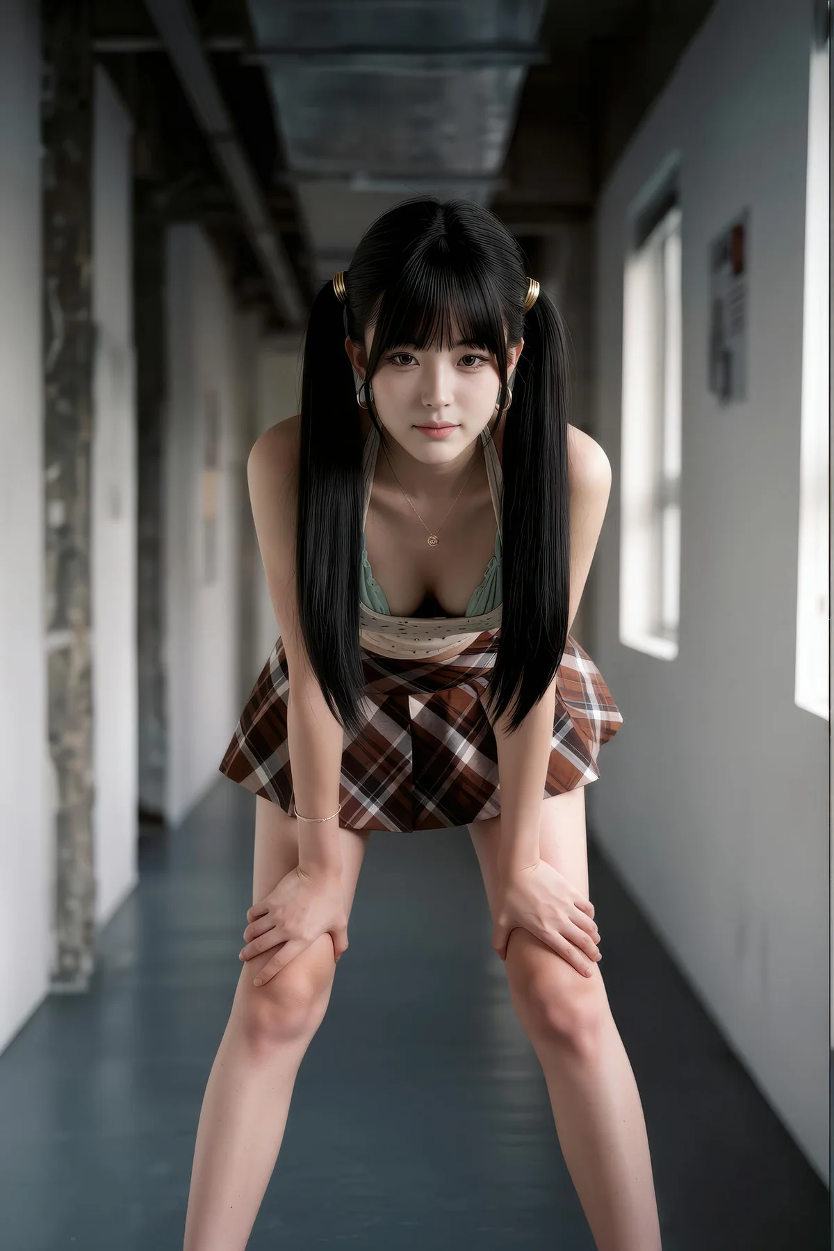 AIG  No.551 柚柚格子短裙写真 - 9