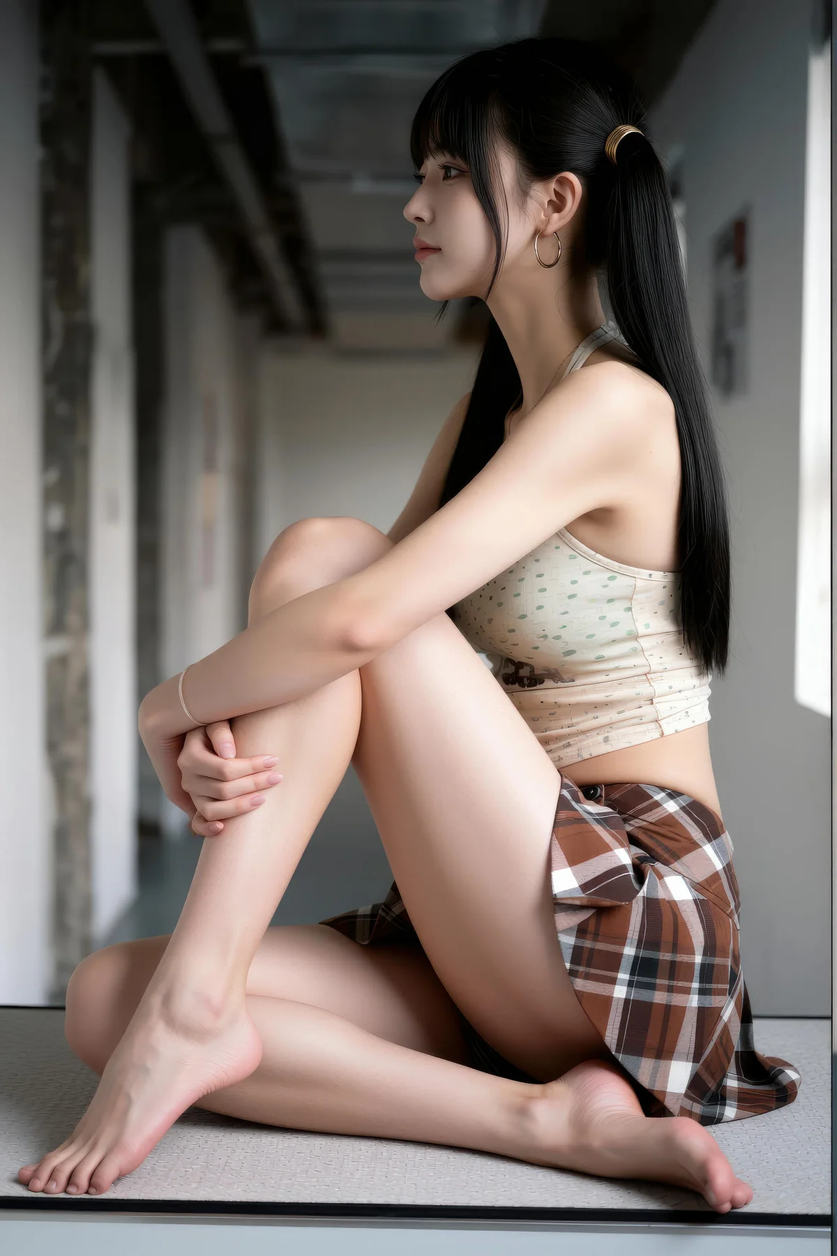 AIG  No.551 柚柚格子短裙写真 - 10