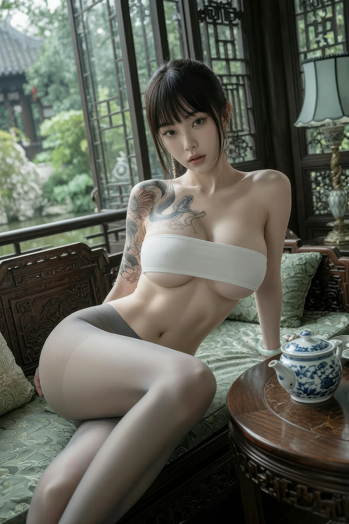 AIG  No.558 猸猸巫黑丝爆乳古色古香 - 10