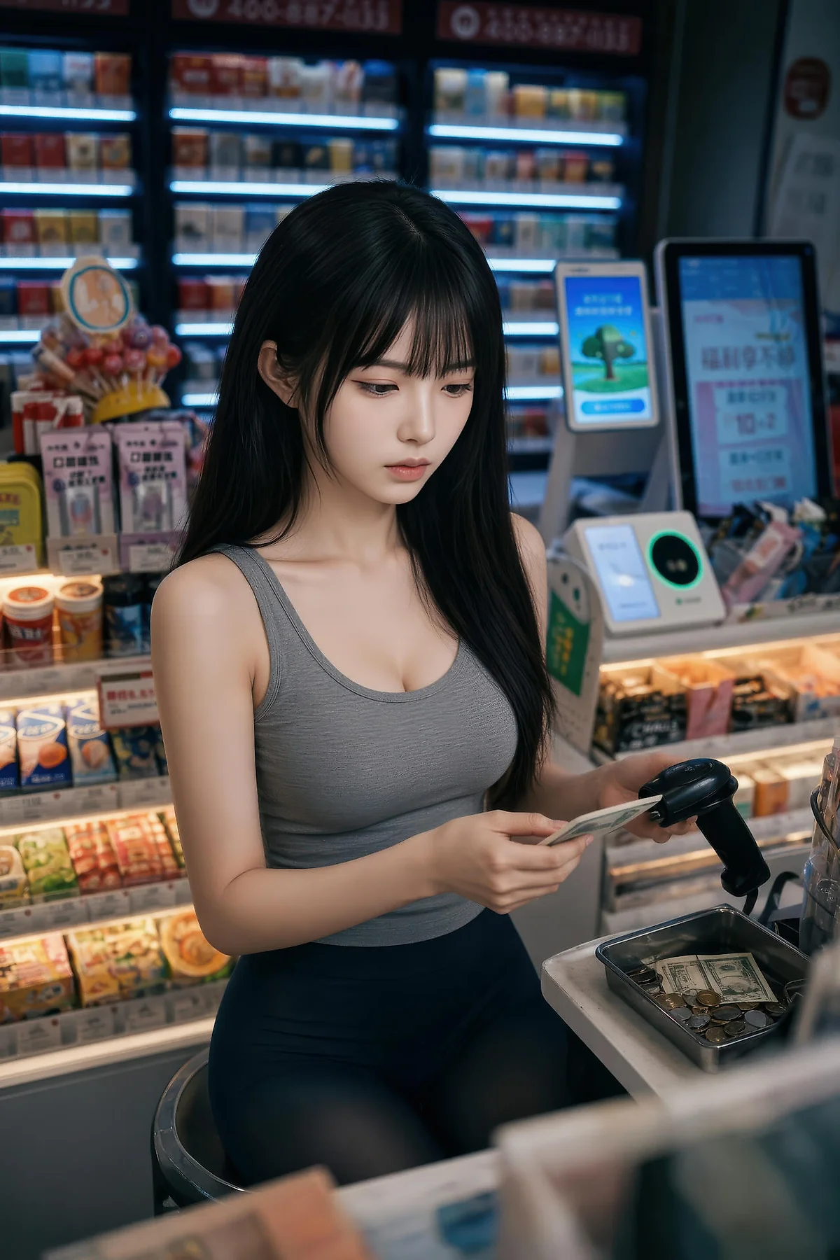 AIG  No.566 芭喜mila便利店黑丝主题写真 - 9